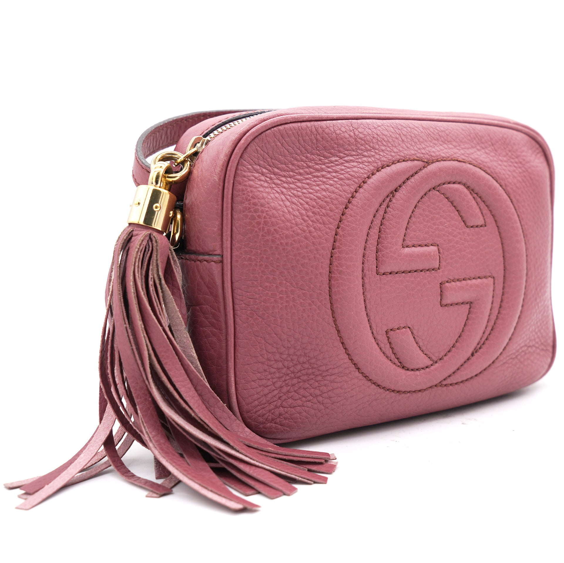 Rastløs indsigelse Udelade Gucci Pink Leather Soho Disco Shoulder Bag – STYLISHTOP