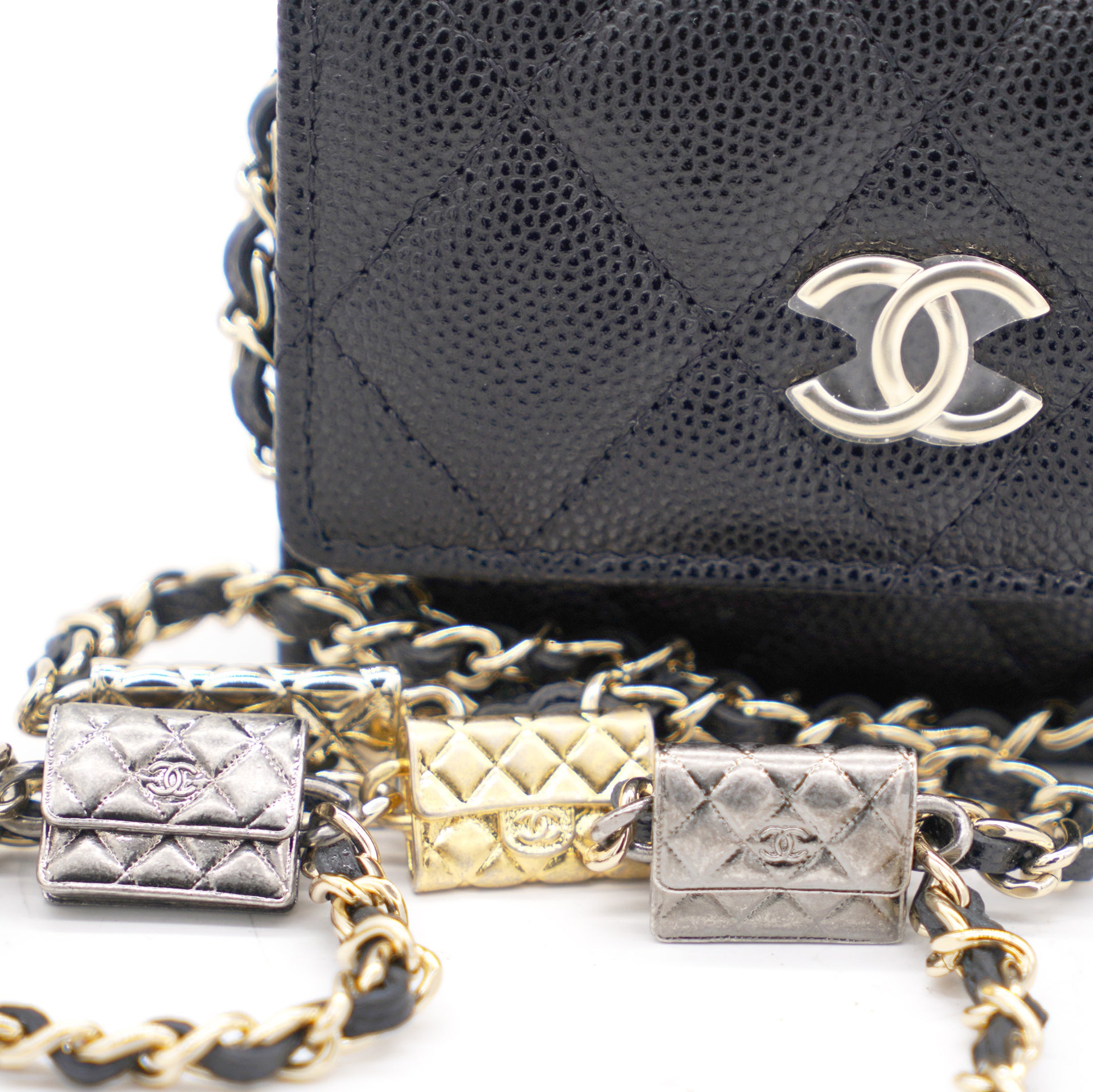 Chanel 2021 My Everything Belt Flap Card Holder w Tags  Black Waist Bags  Handbags  CHA675142  The RealReal