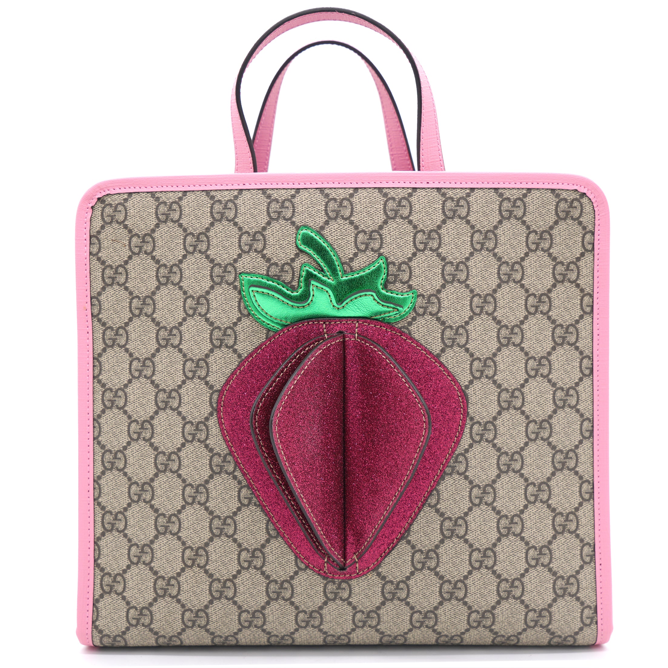 Image of Kids Strawberry Tote Bag Pink Limited Edition