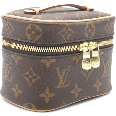 Authentic LOUIS VUITTON Monogram Nano Nice Cosmetic Vanity Toiletry Bag