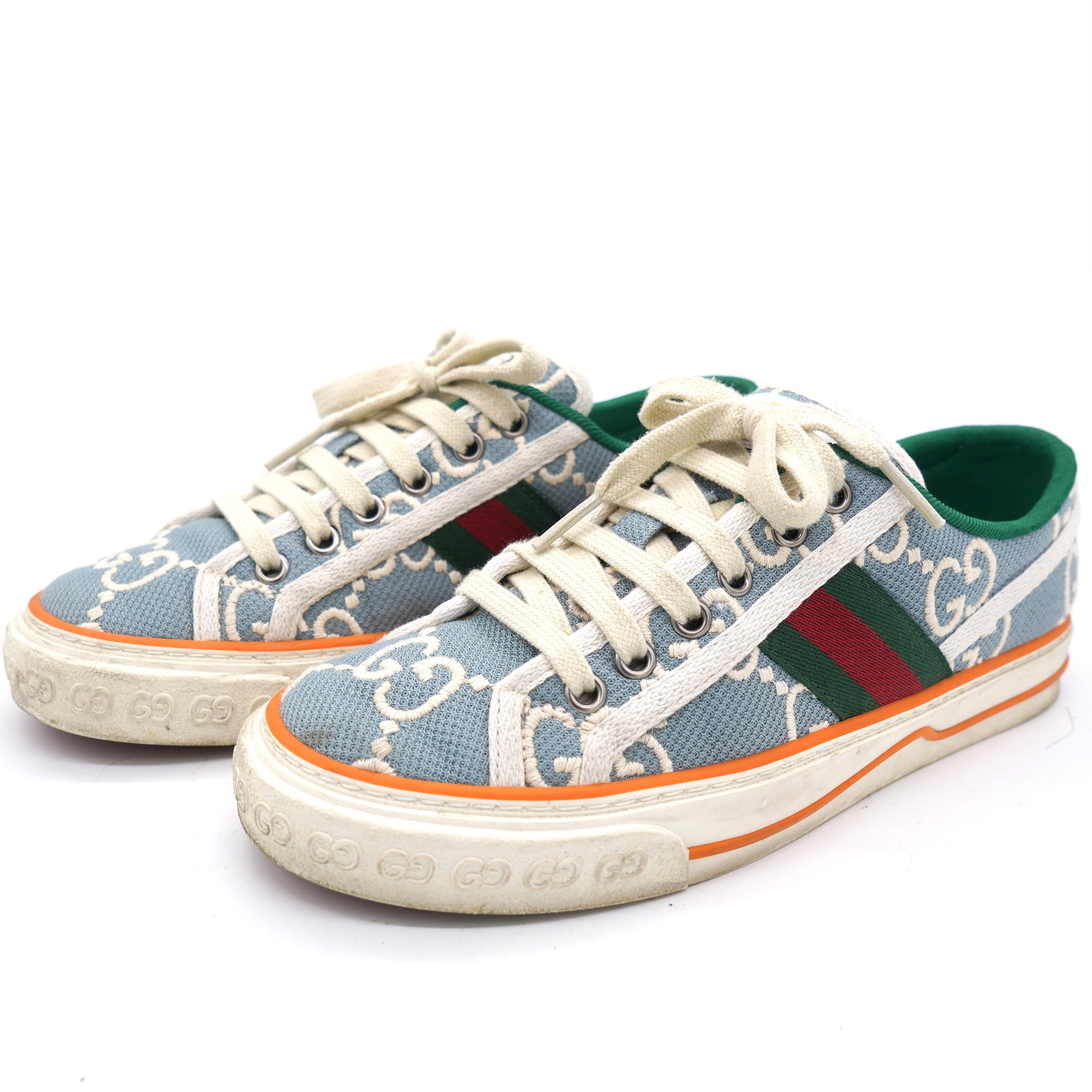 Gucci Multicolor GG Canvas Tennis 1977 Low Top Sneakers 37 – STYLISHTOP