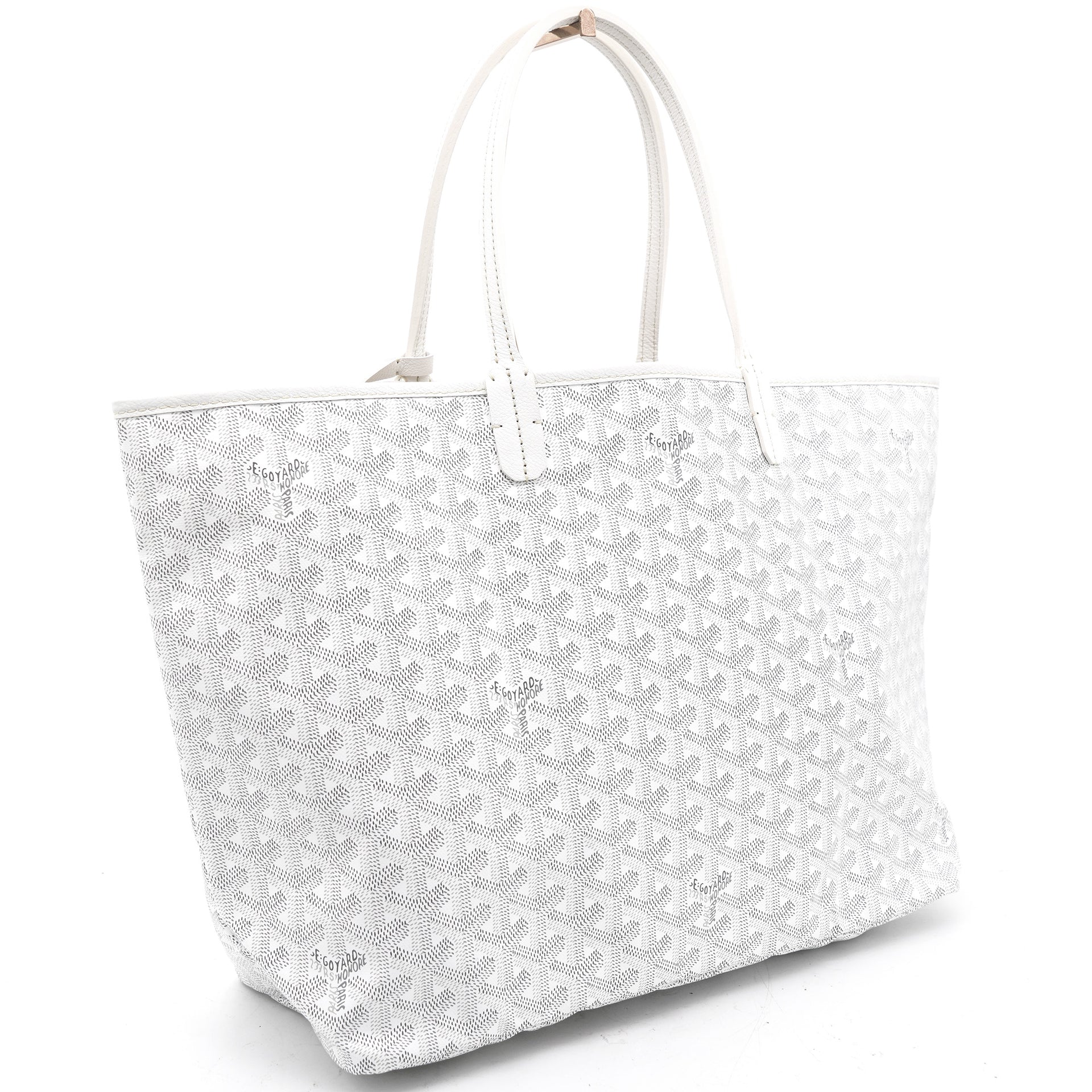 Goyard Goyardine Saint Louis Claire Voie GM White Opaline