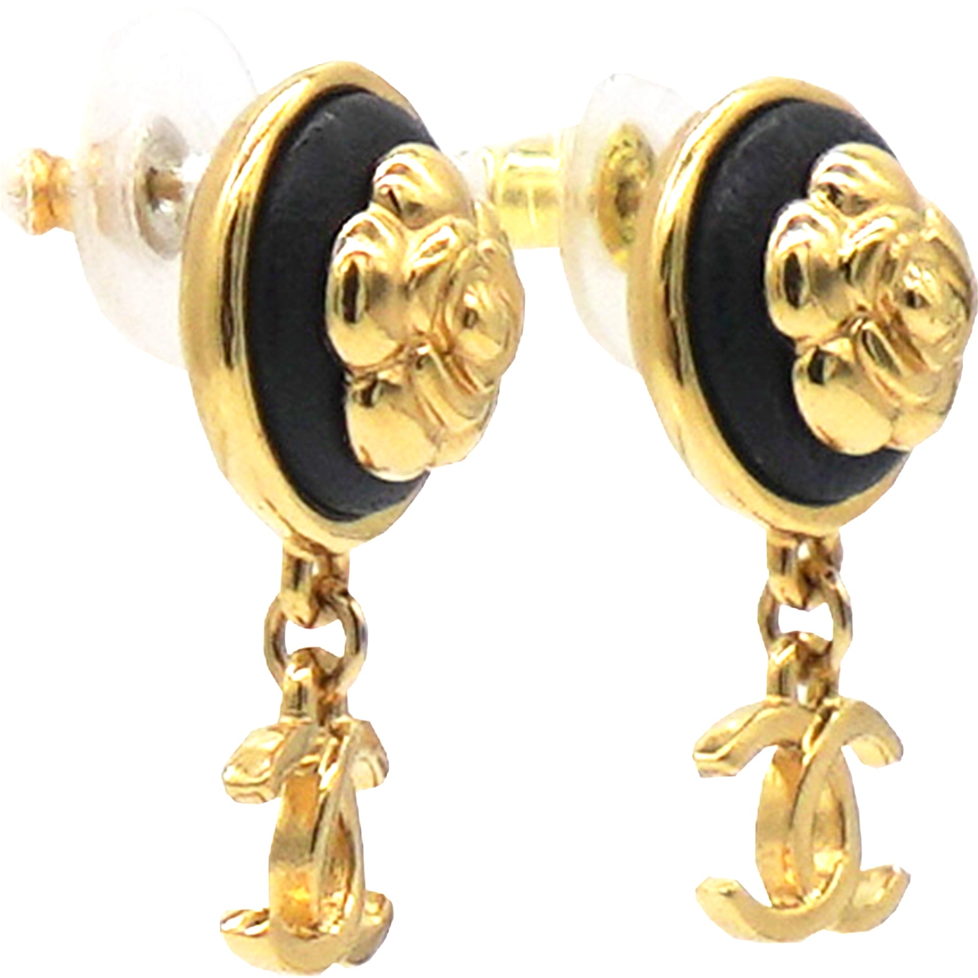 Chanel Camilla CC Dangling Earring Black / Gold – STYLISHTOP