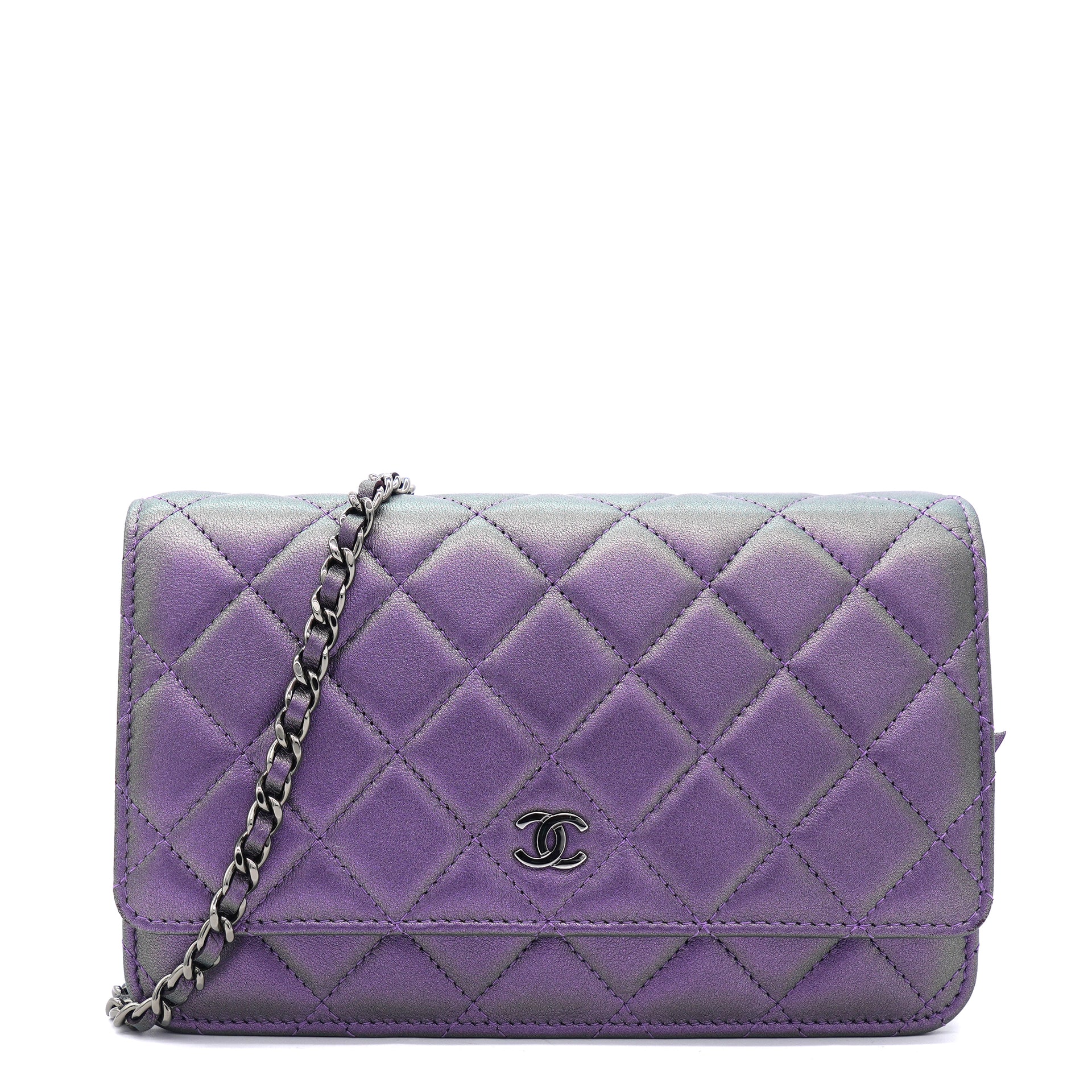 Wallet on Chain WOC in Purple with RHW  Bag Religion