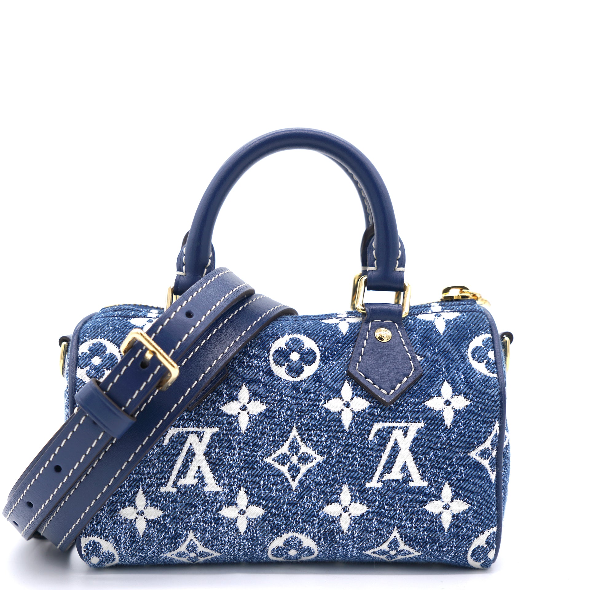 Louis Vuitton Pink Monogram Denim Jacquard Nano Speedy Gold Hardware  Available For Immediate Sale At Sotheby's