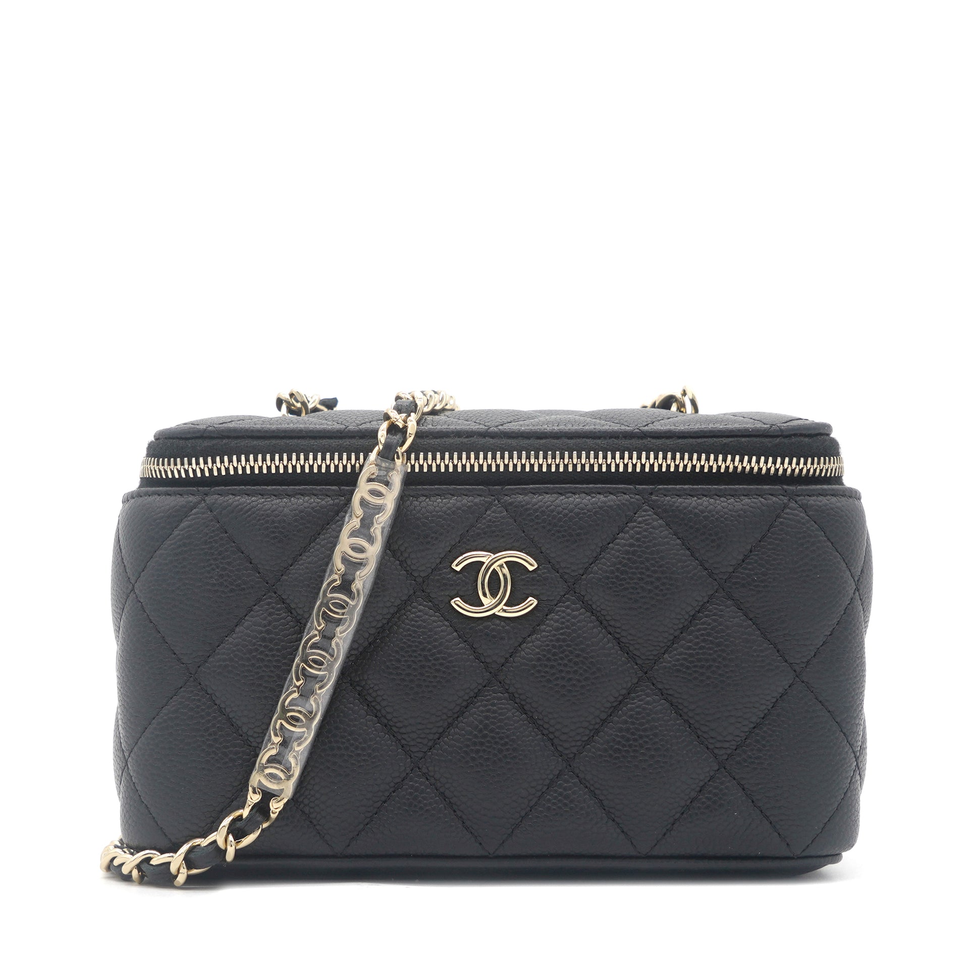 Chanel 23P Sweet Heart Vanity Rectangular Black Caviar  ＬＯＶＥＬＯＴＳＬＵＸＵＲＹ