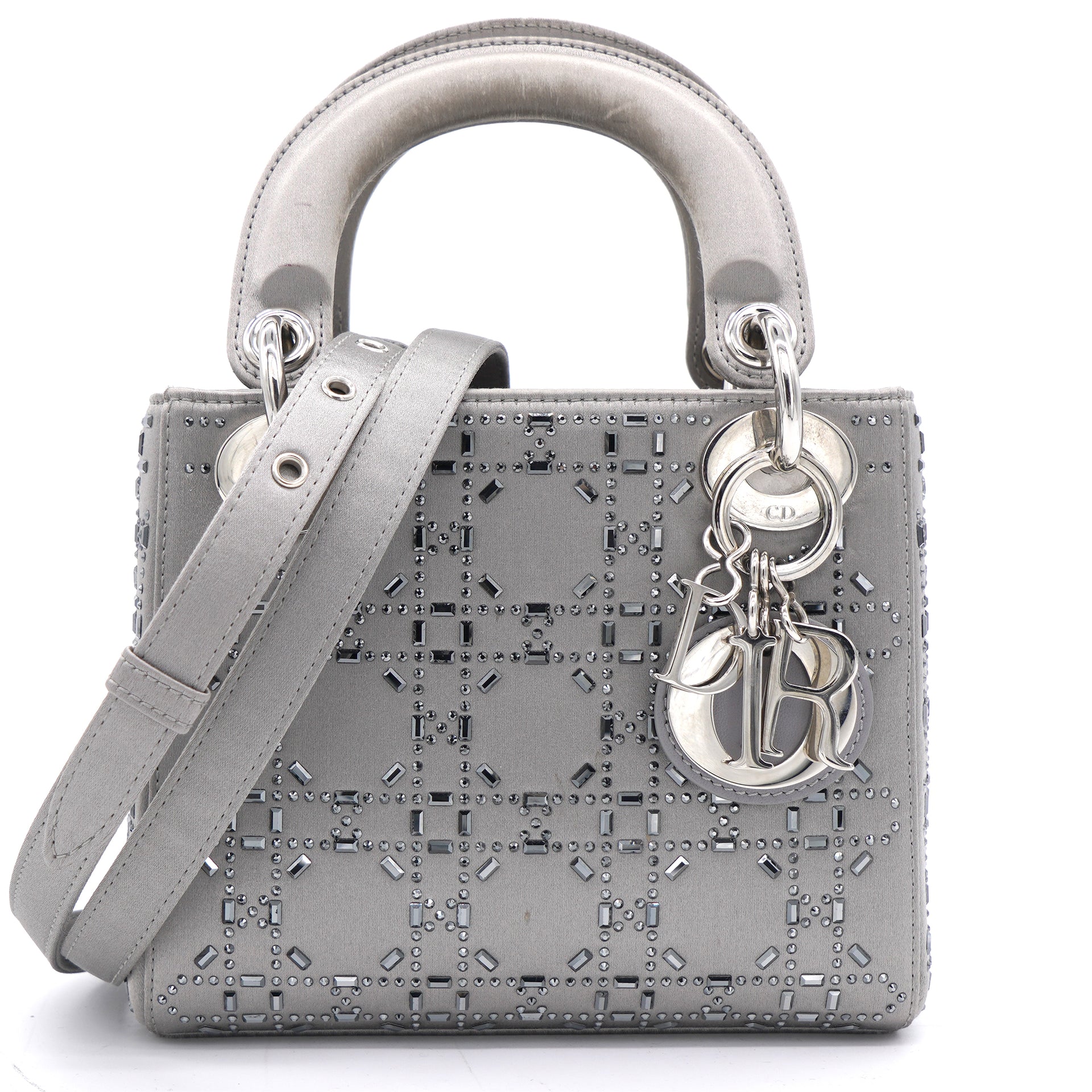 Túi Lady Dior Satin Cannage Strassé Bag  Hàng trả khách