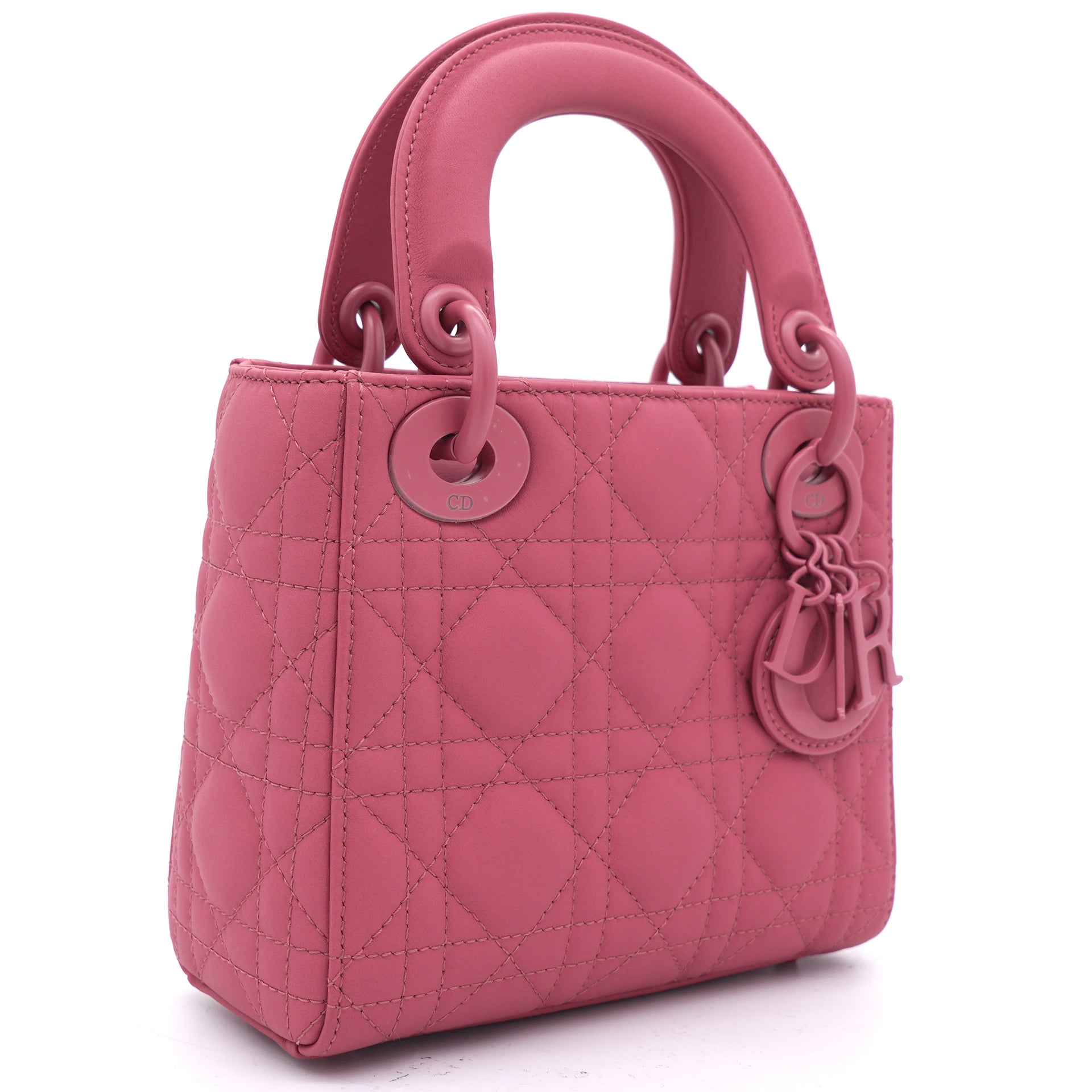 Lady Dior Micro Bag Bright Pink Cannage Lambskin  DIOR