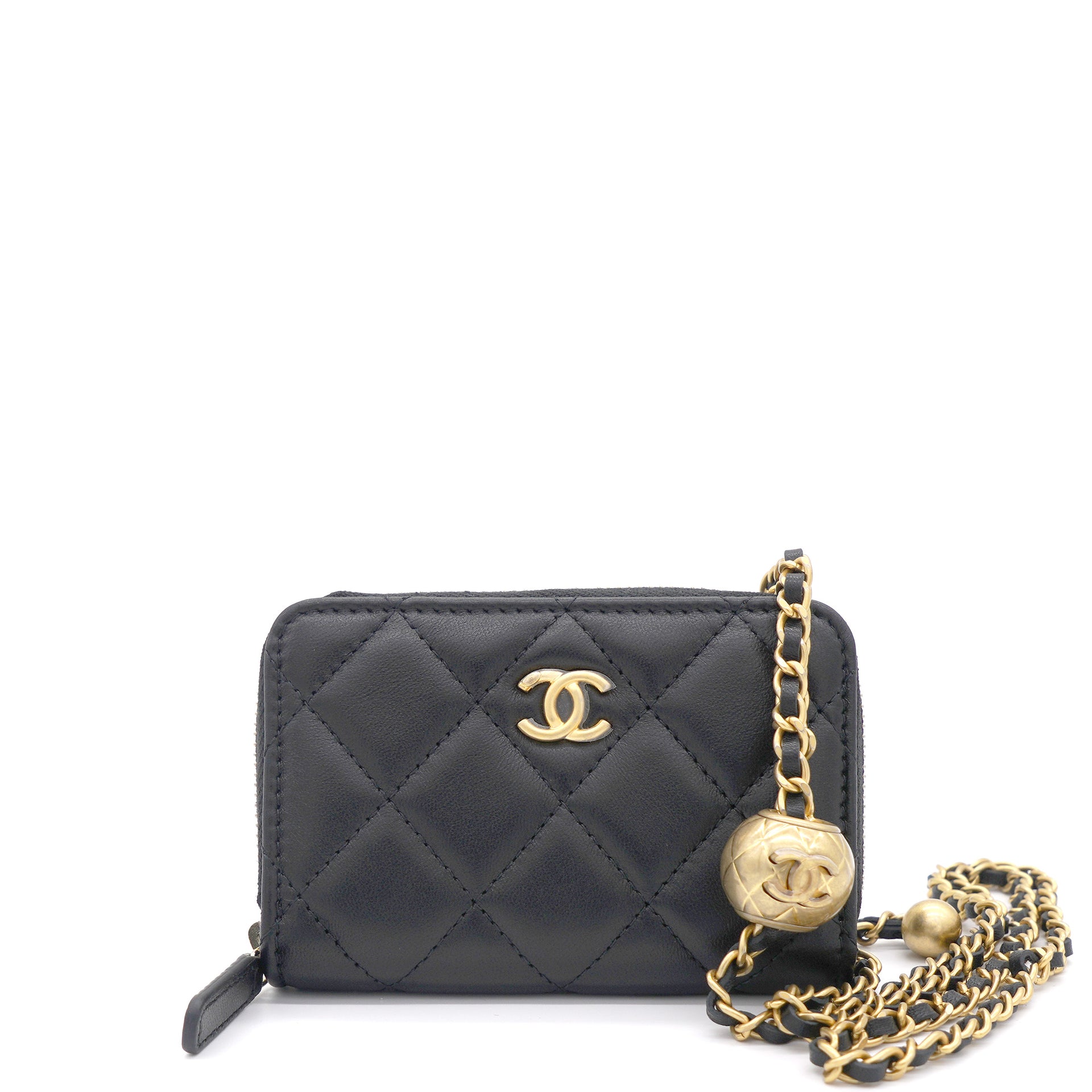 Top 84+ imagen chanel pouch with chain