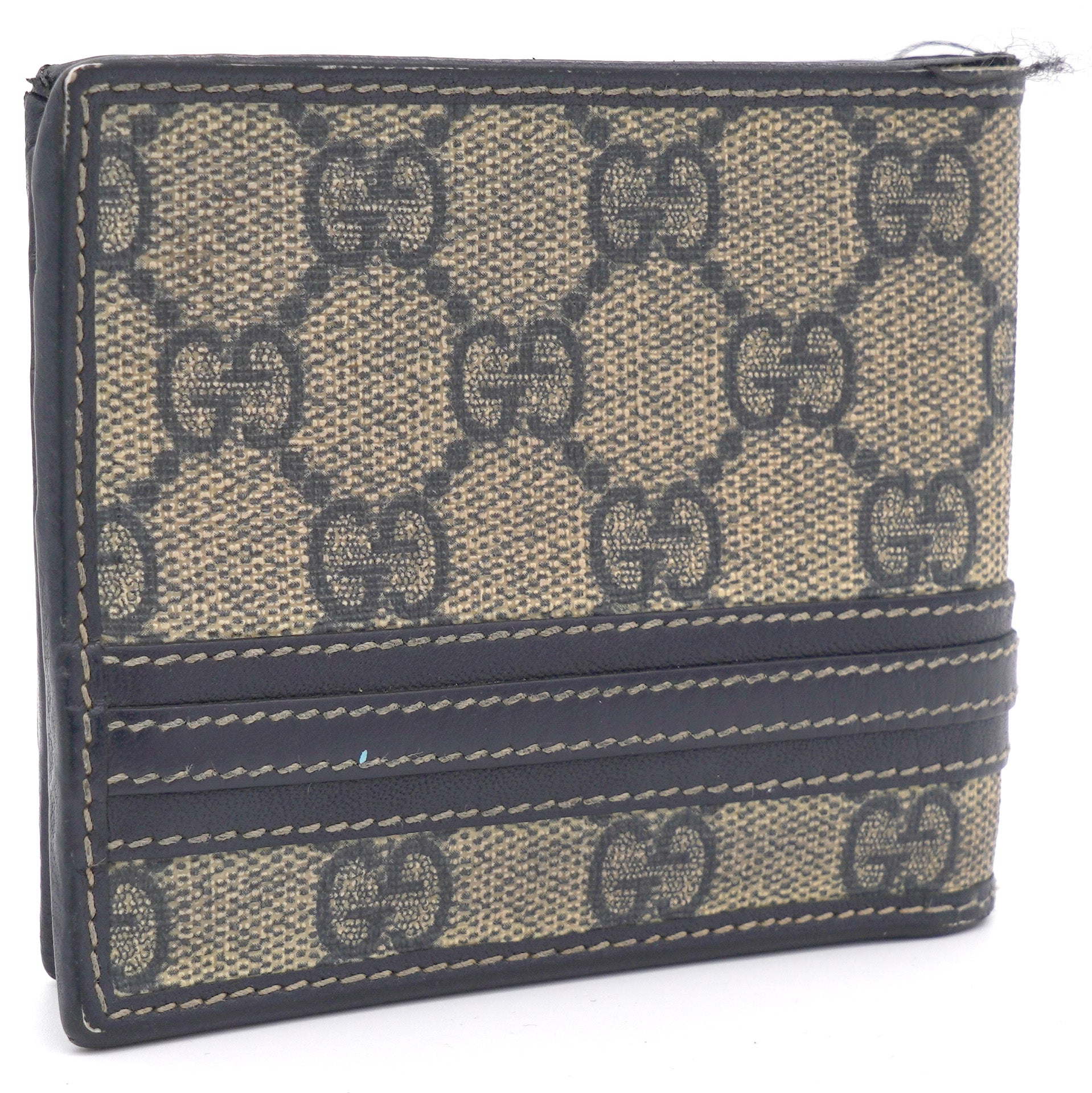 Gucci Beige/Black GG Supreme Canvas and Leather Bifold Wallet – STYLISHTOP