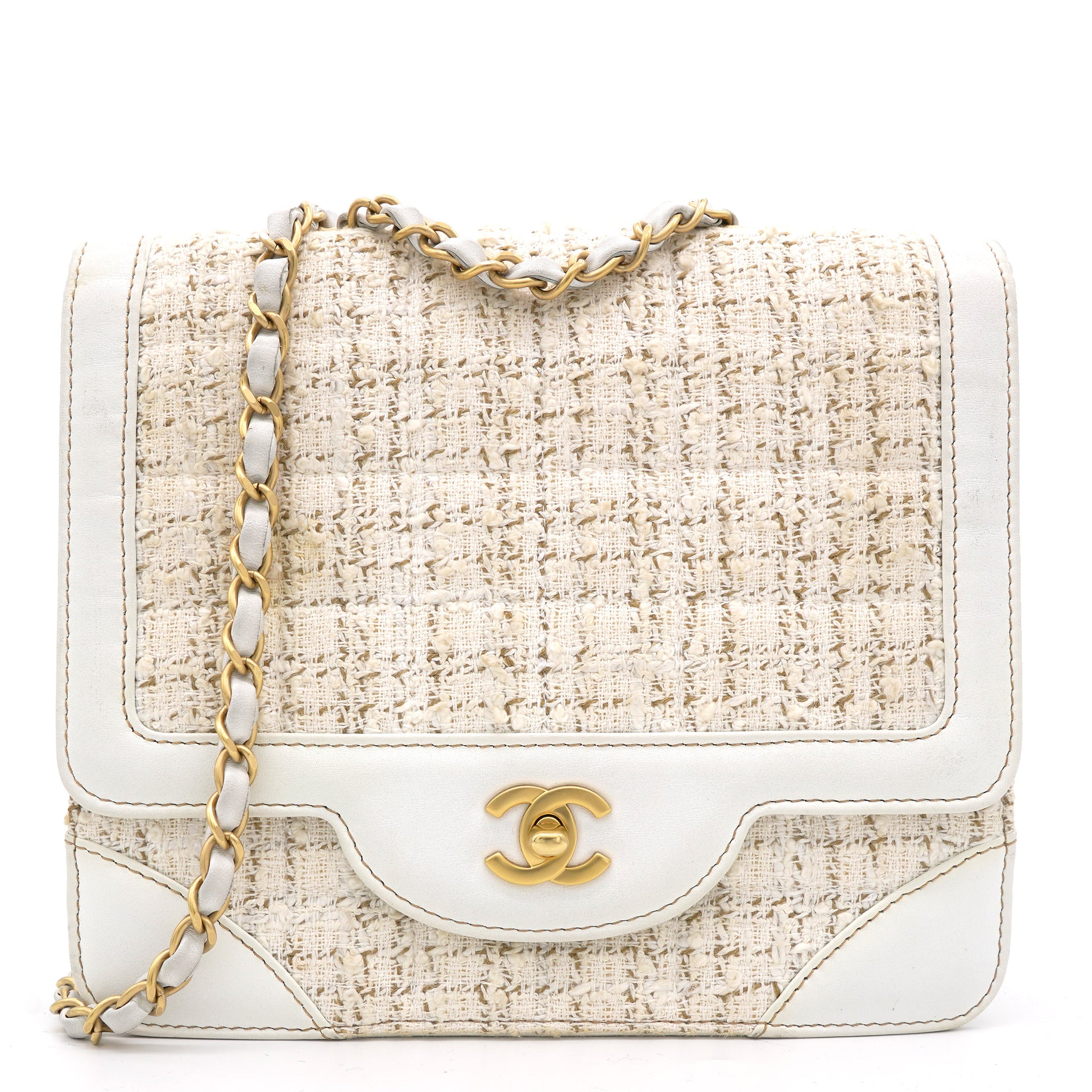 Preloved Vintage Chanel Tweed Bag Luxury Bags  Wallets on Carousell