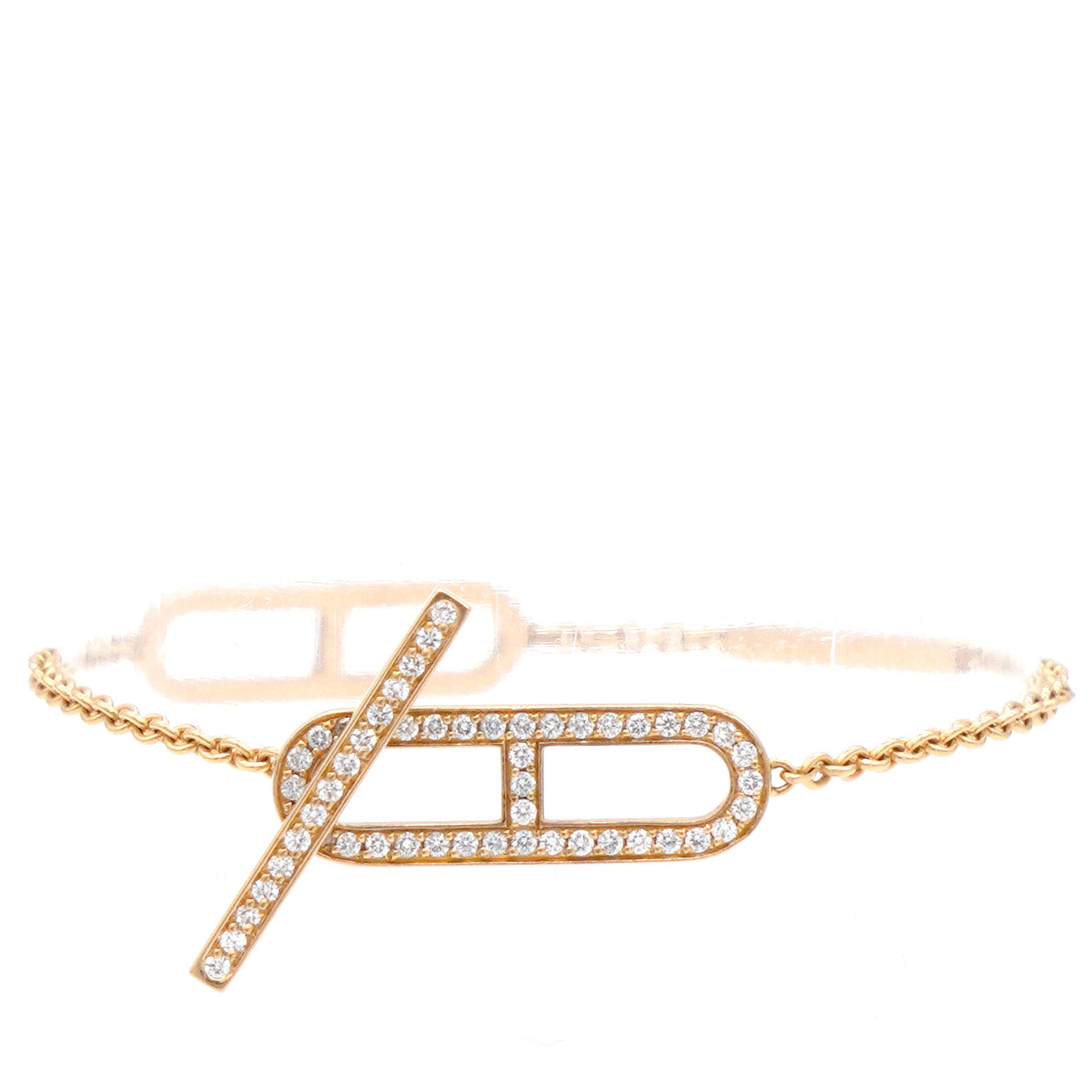 image of 18K Rose Gold Diamond PM Ever Chaine D'Ancre Bracelet ST