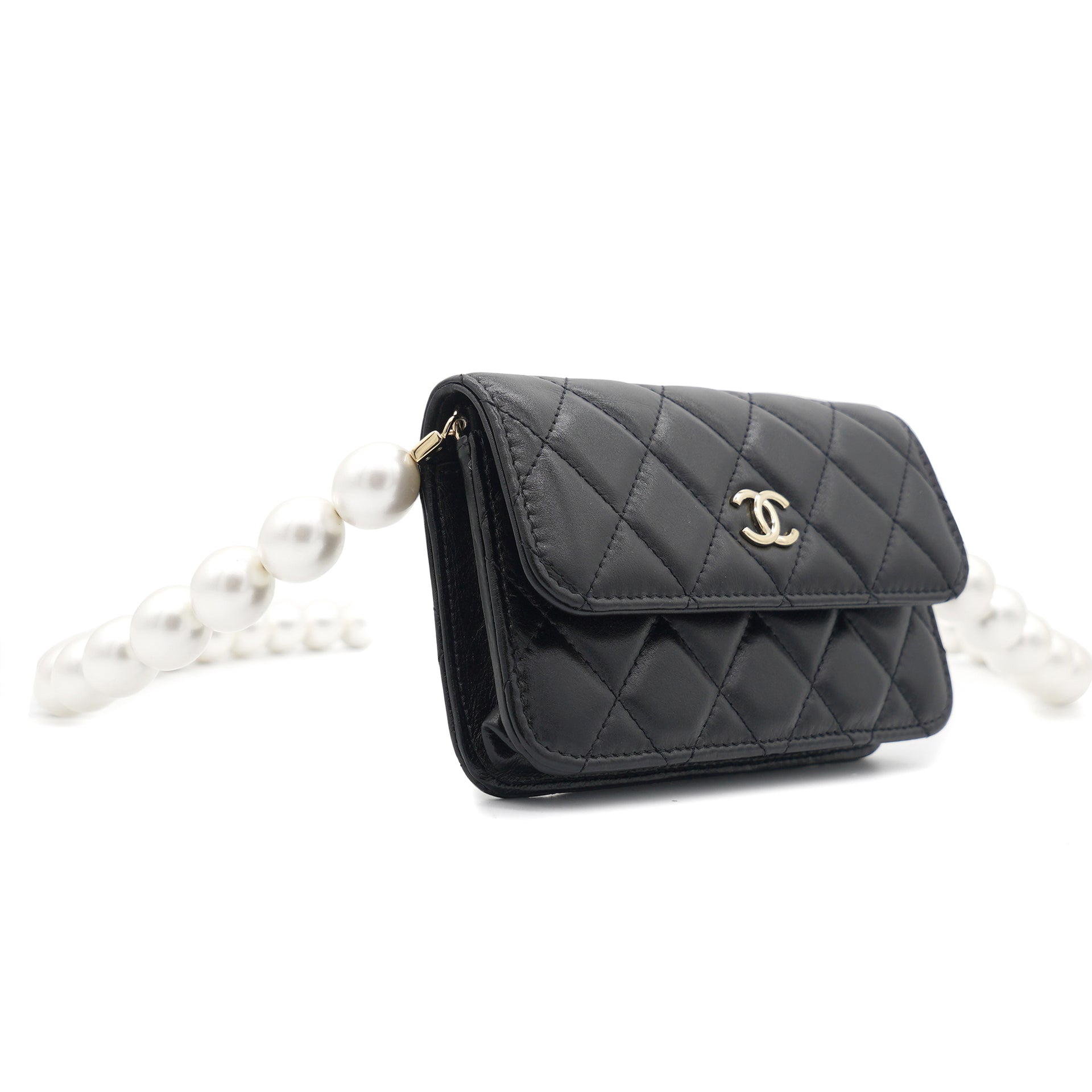 NEW CHANEL WHITE CAVIAR LEATHER WOC WALLET ON CHAIN CLASSIC FLAP MINI BAG  LGHW light gold Womens Fashion Bags  Wallets Crossbody Bags on  Carousell