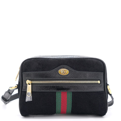 gucci ophidia black suede