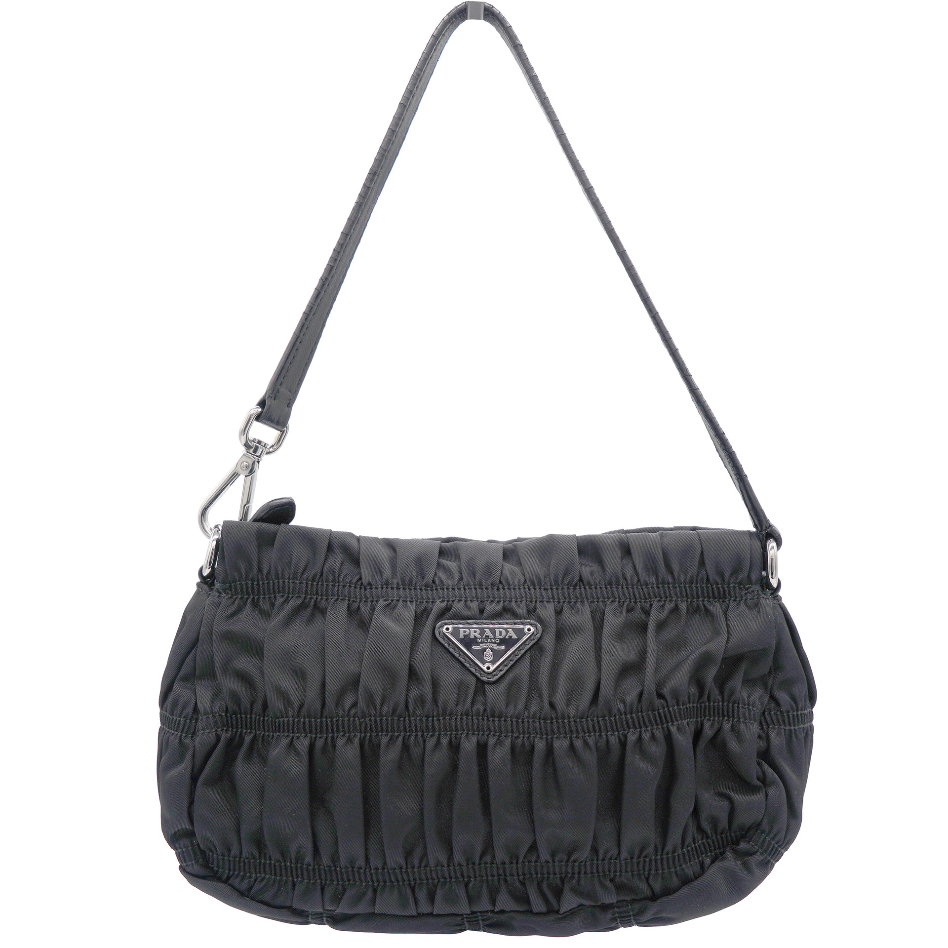 Prada Tessuto Nylon Gaufre Shoulder Bag Noir – STYLISHTOP