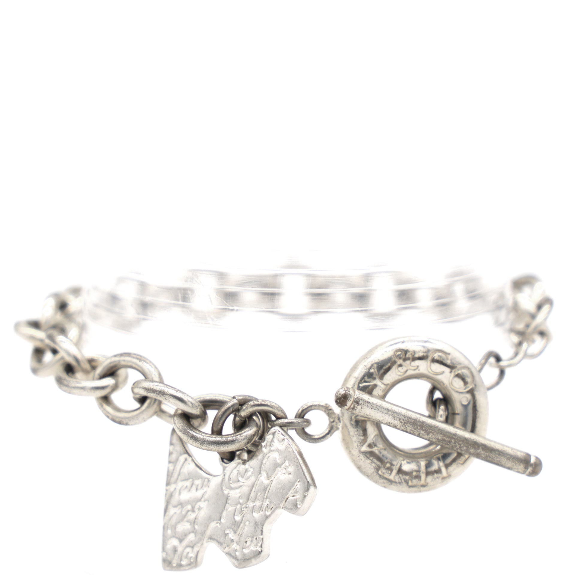Lot  Return to Tiffany 925 Heart Tag Charm Bracelet