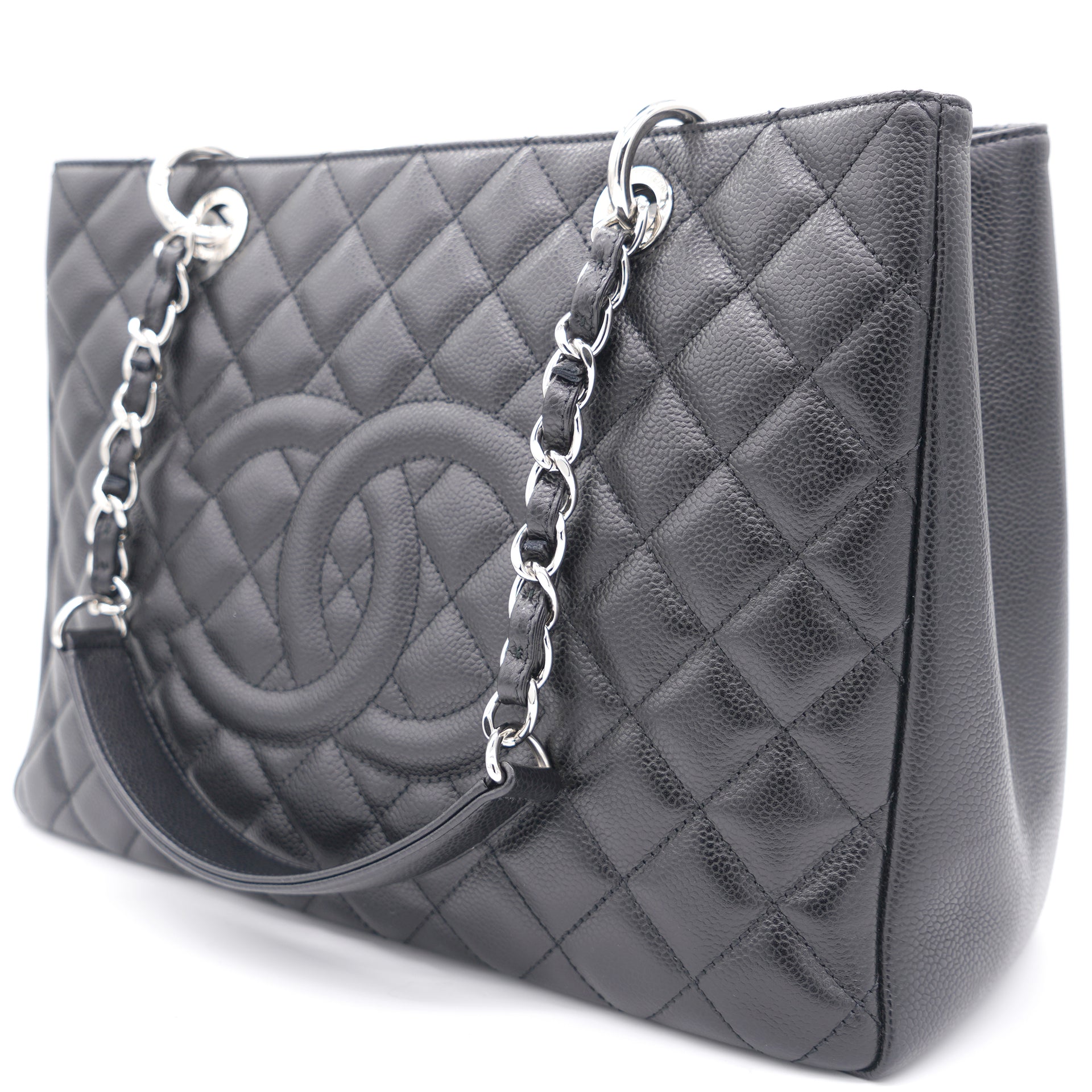 chanel shopper black