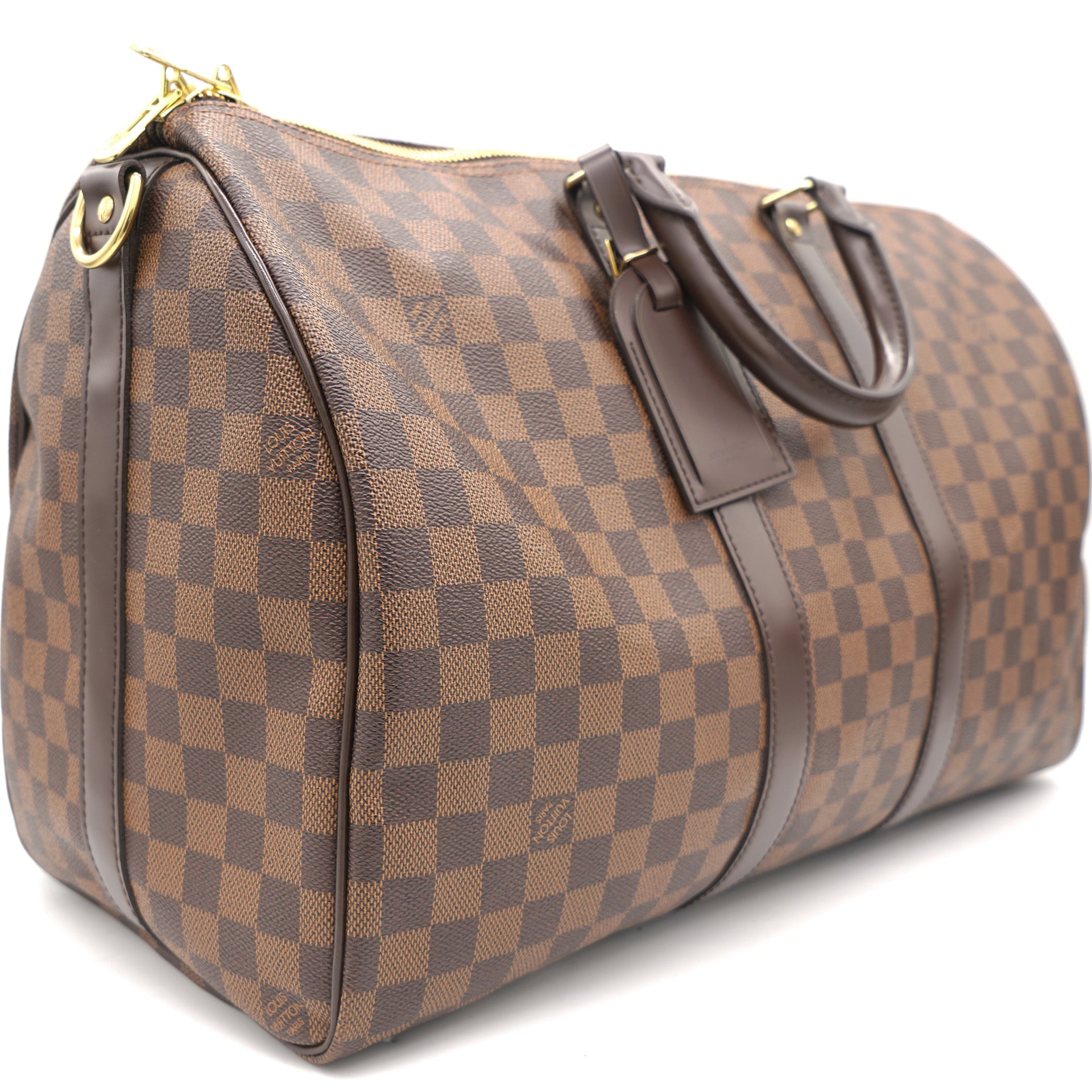 Louis Vuitton Damier Ebene Keepall 50 Duffle Travel Bag 41lk75  eBay