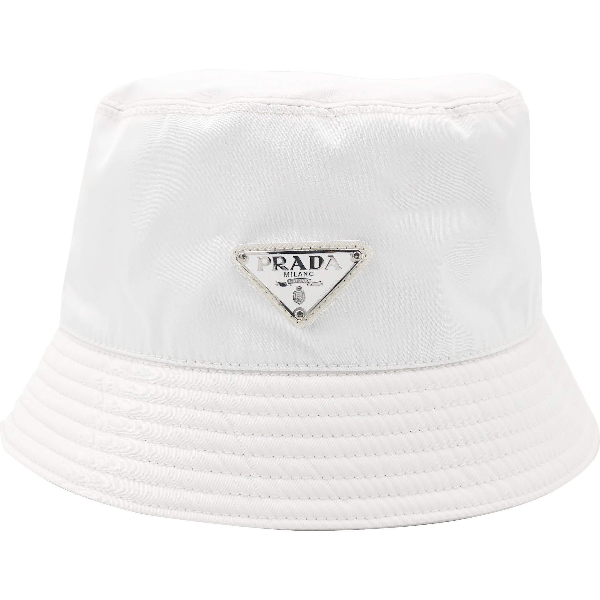 PRADA RE-NYLON BUCKET HAT WHITE “XLサイズ”-