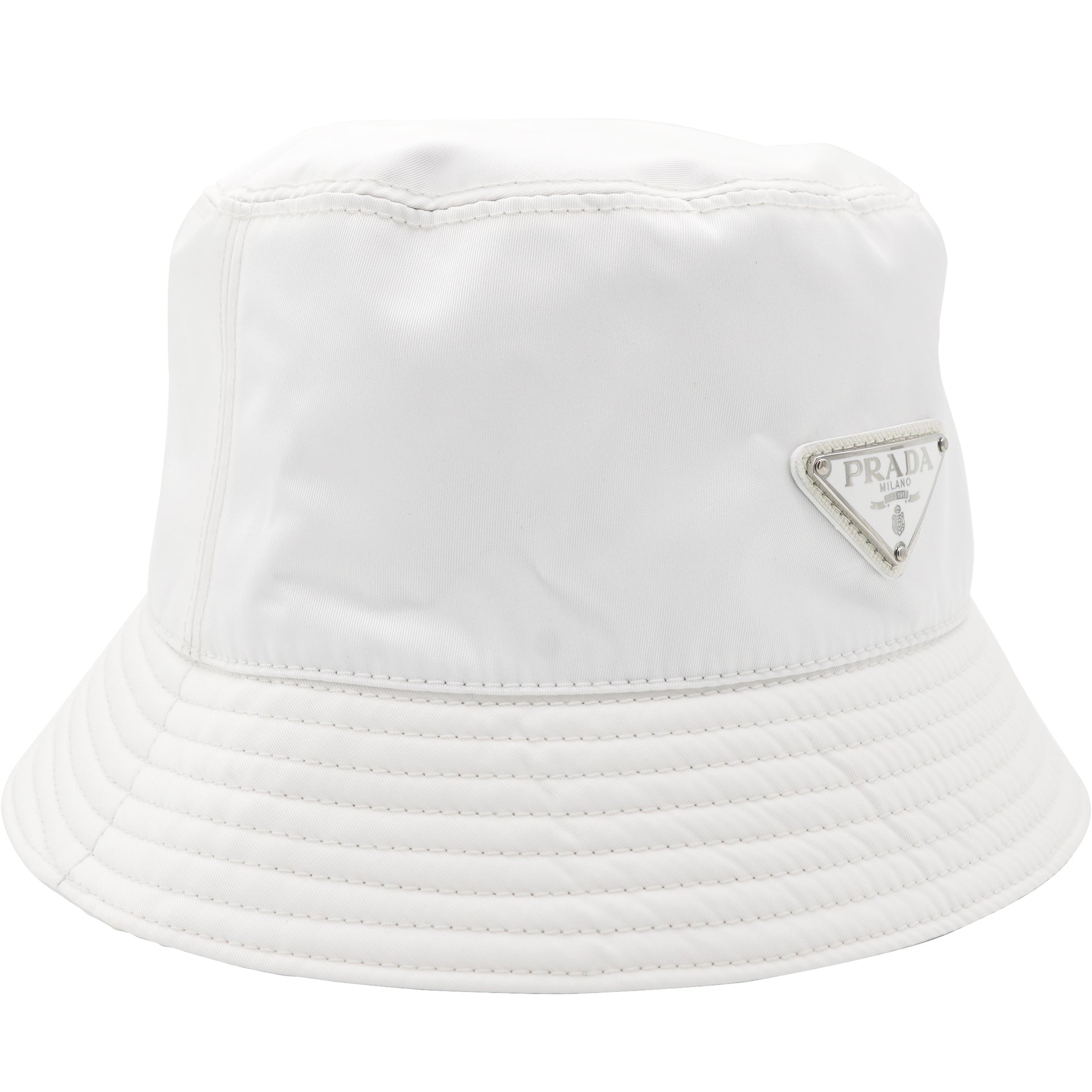 Prada Re-Nylon bucket hat White – STYLISHTOP