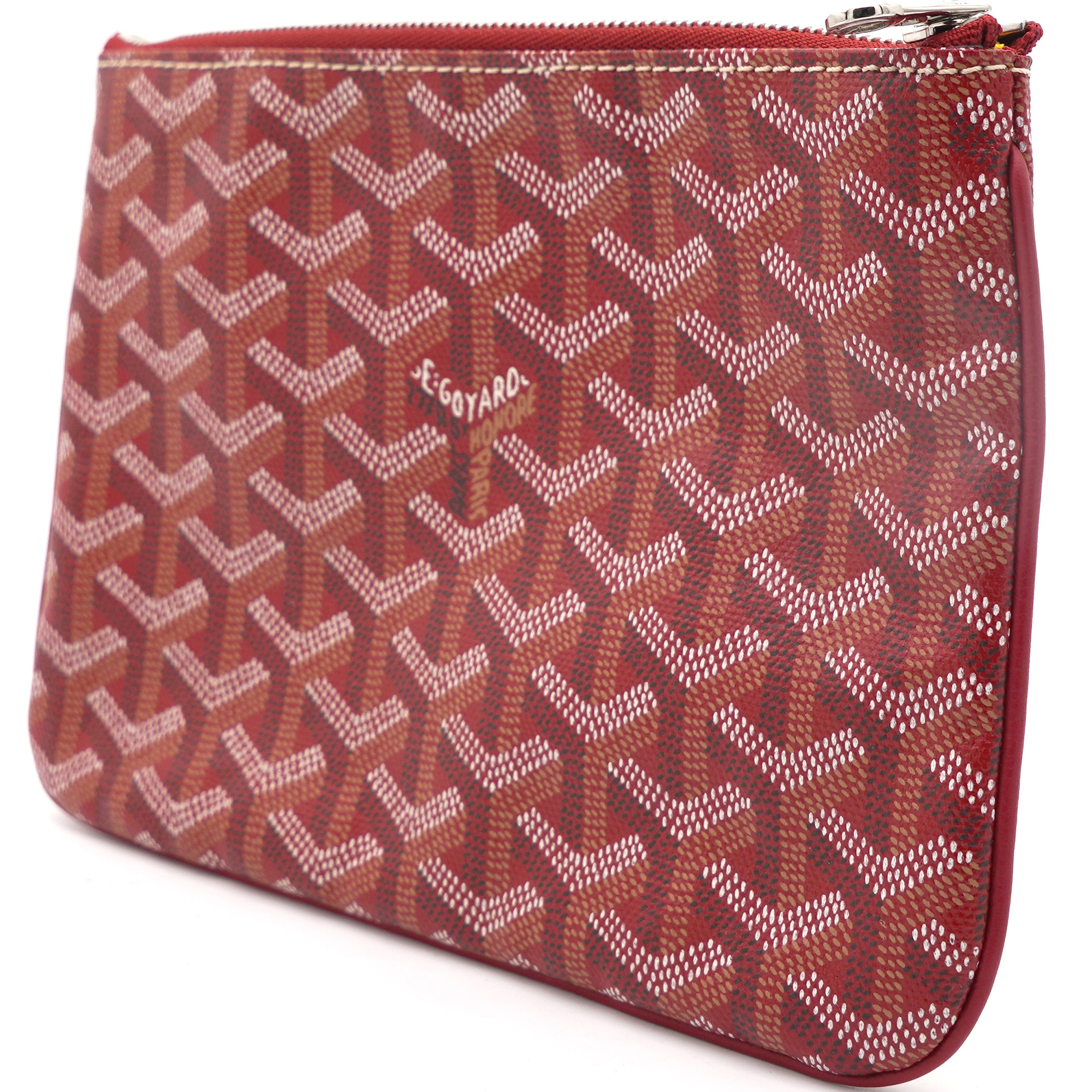 Goyard Senat GM clutch bag, Red