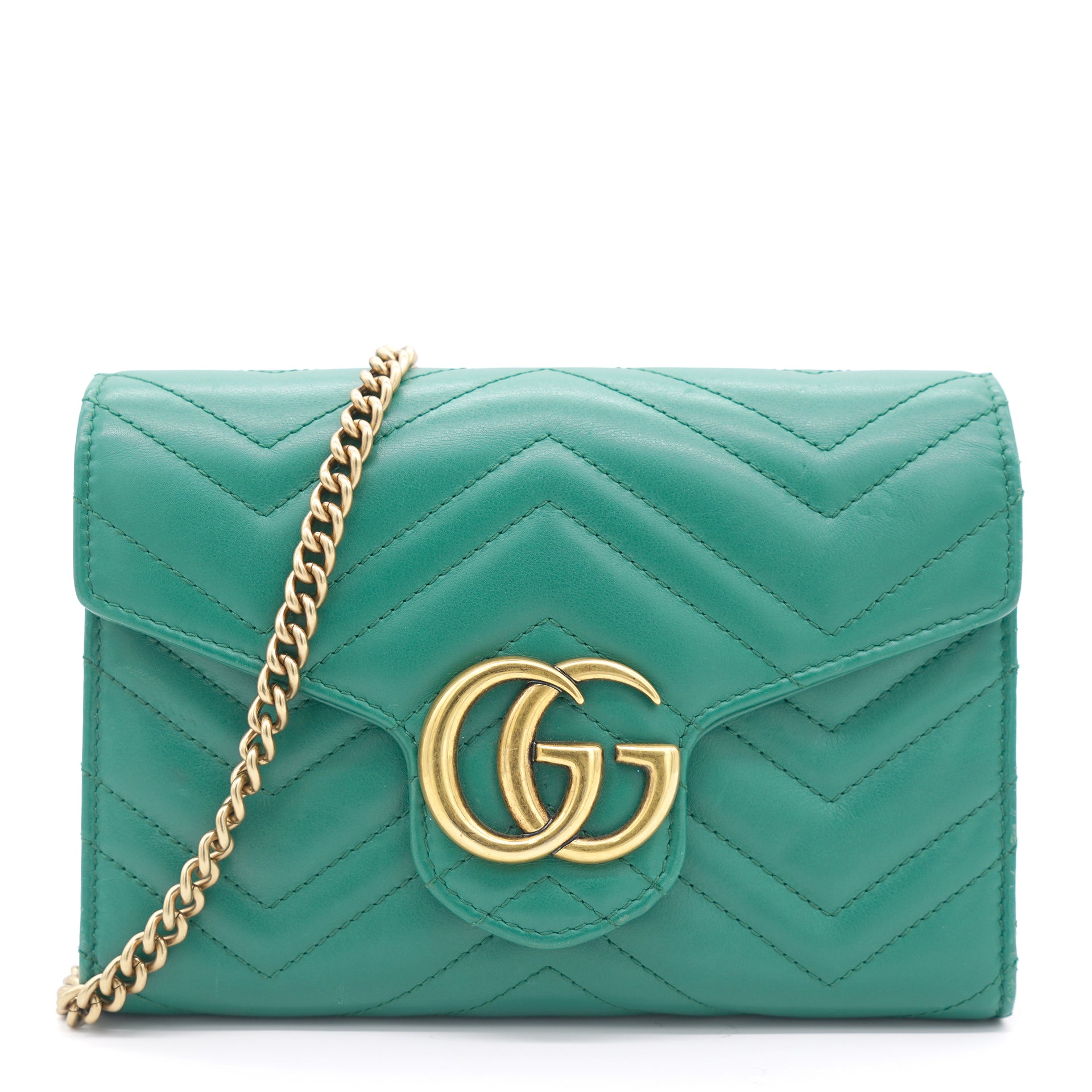 Gucci Green GG Marmont Matelasse Mini Bag – STYLISHTOP