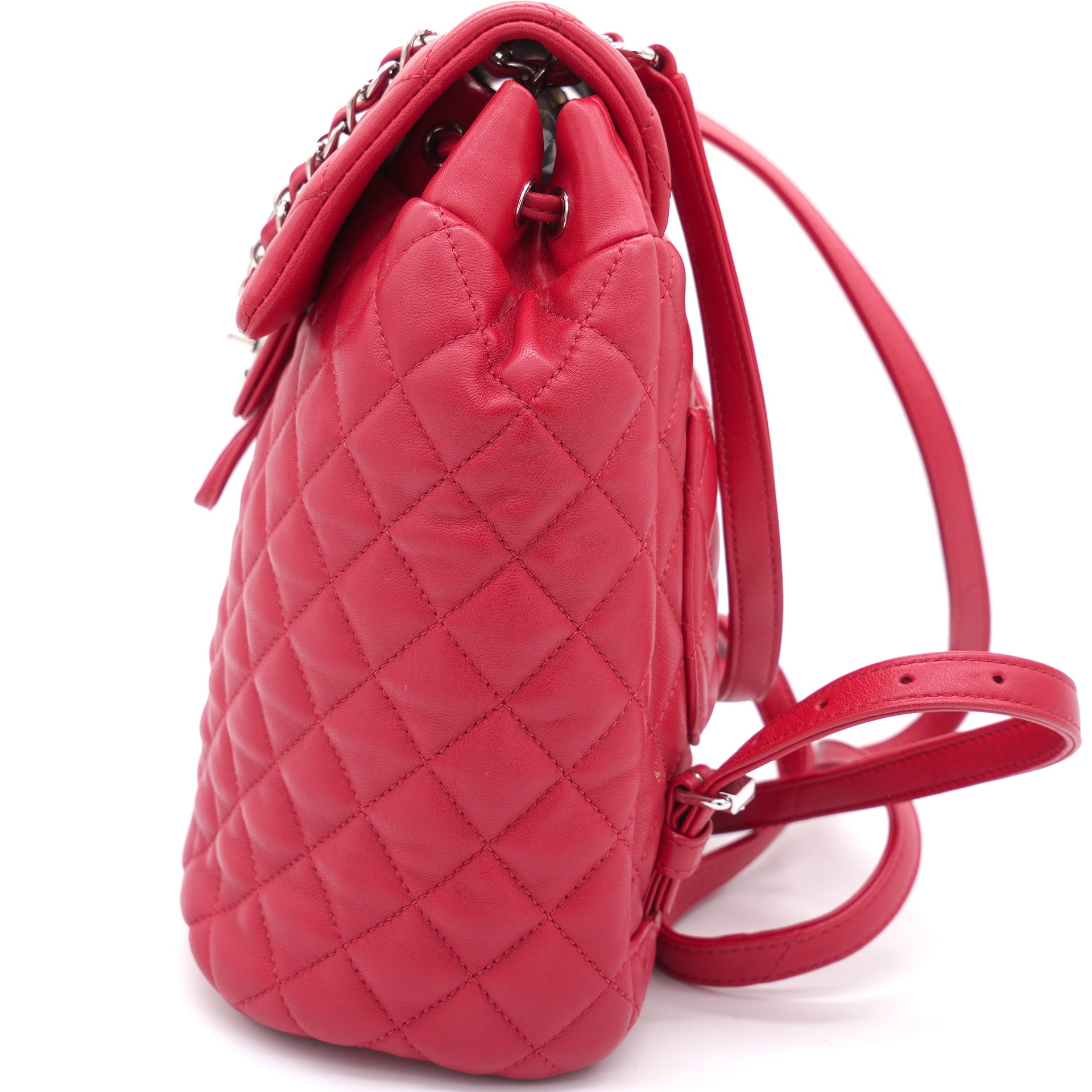 Chanel Lambskin Quilted Small Urban Spirit Backpack Red – STYLISHTOP