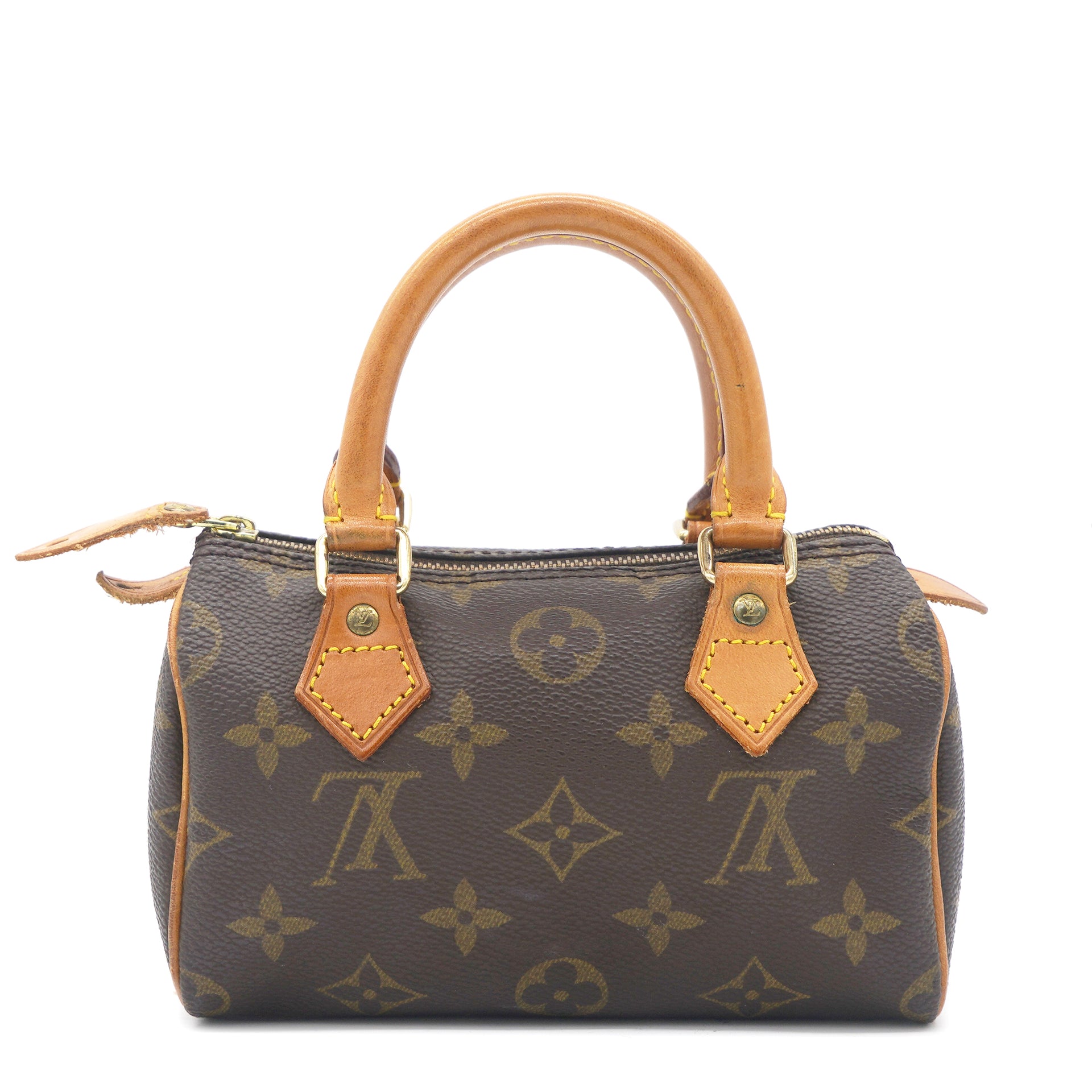 Louis Vuitton Vintage  Monogram Pochette Accessoires Bag  Brown  Leather  Handbag  Luxury High Quality  Avvenice