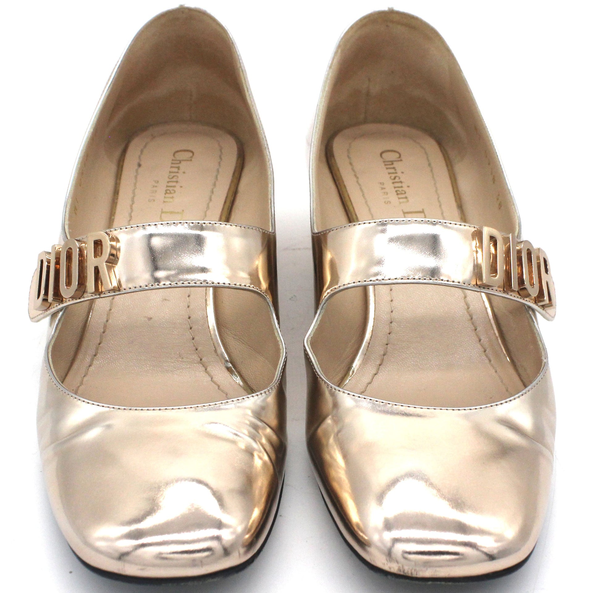 CHRISTIAN DIOR Patent BabyD Ballet Pumps 38 Scarlet 759415  FASHIONPHILE