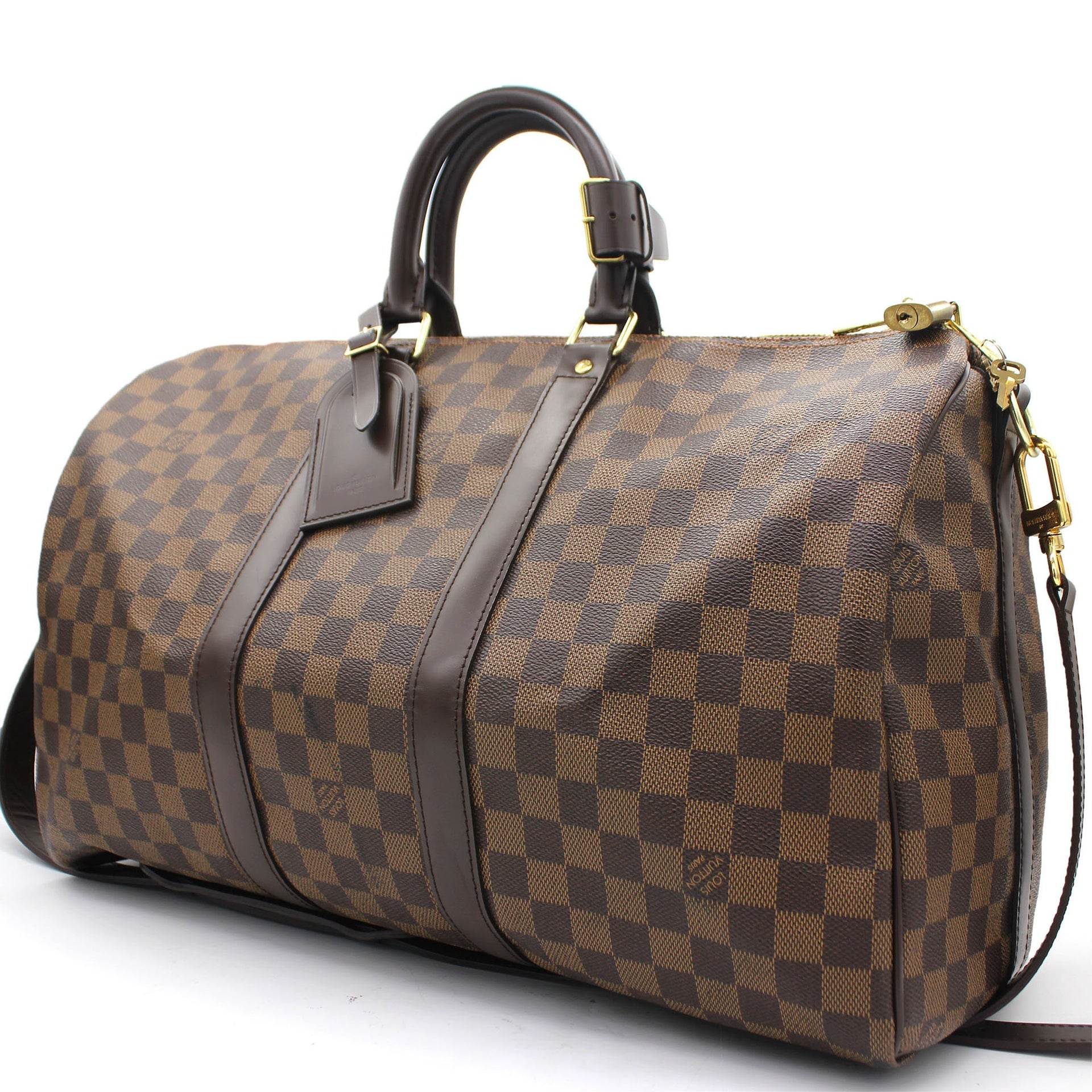 Louis Vuitton Monogram Eclipse Canvas Keepall 45 Bandouliere Bag  Yoogis  Closet