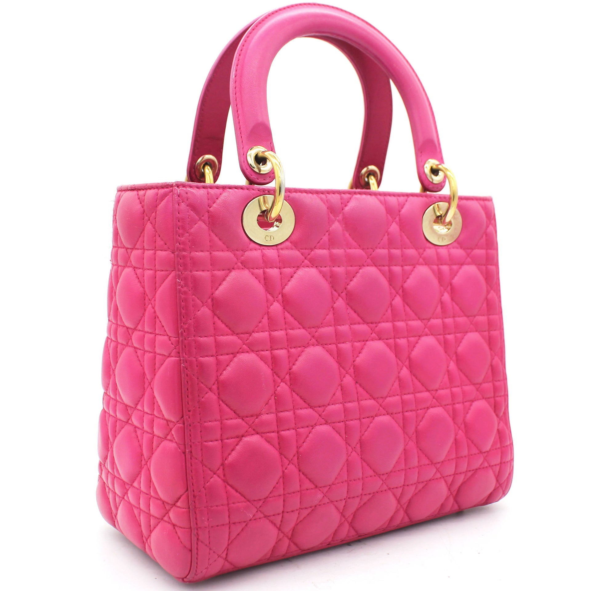 Dior Medium Hot Pink Lady Dior  Lola Saratoga