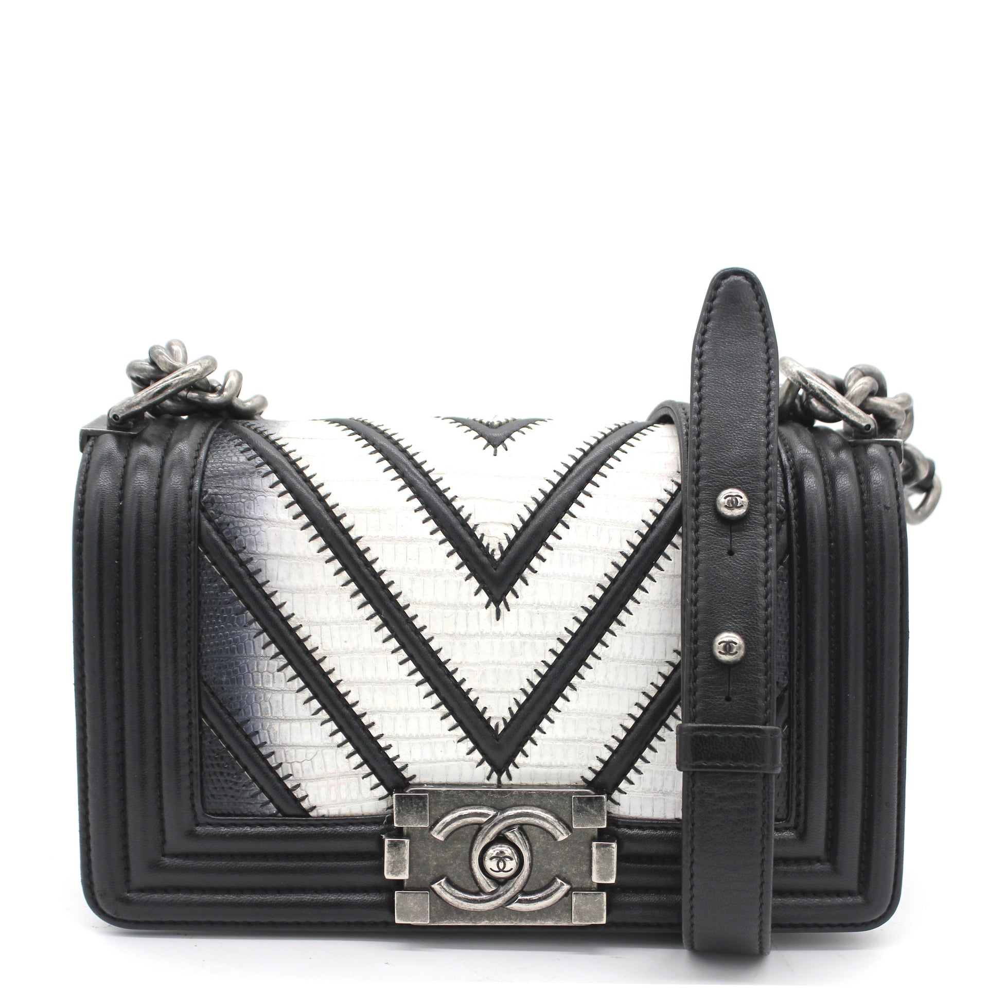 black lambskin bag