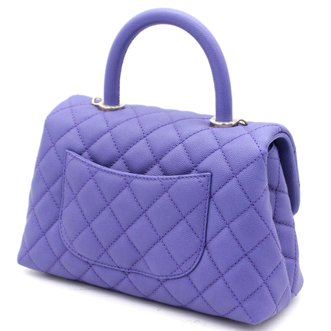 chanel purple coco handle