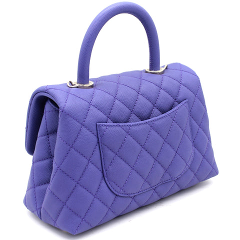 chanel purple coco handle