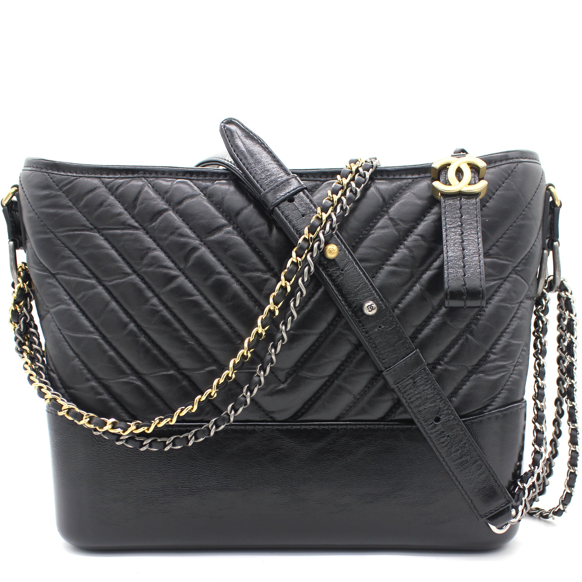 Gabrielle Large Hobo Bag Black  PRELOVEDSTORY