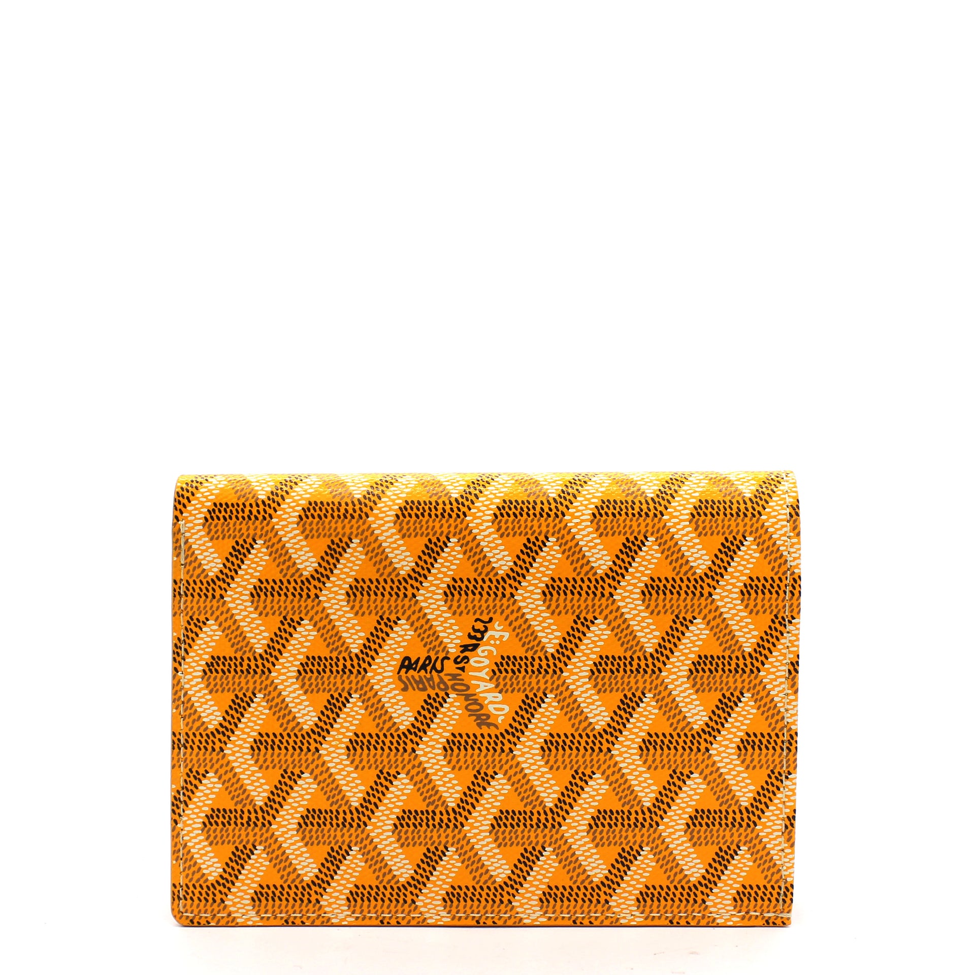 goyard passport holder yellow