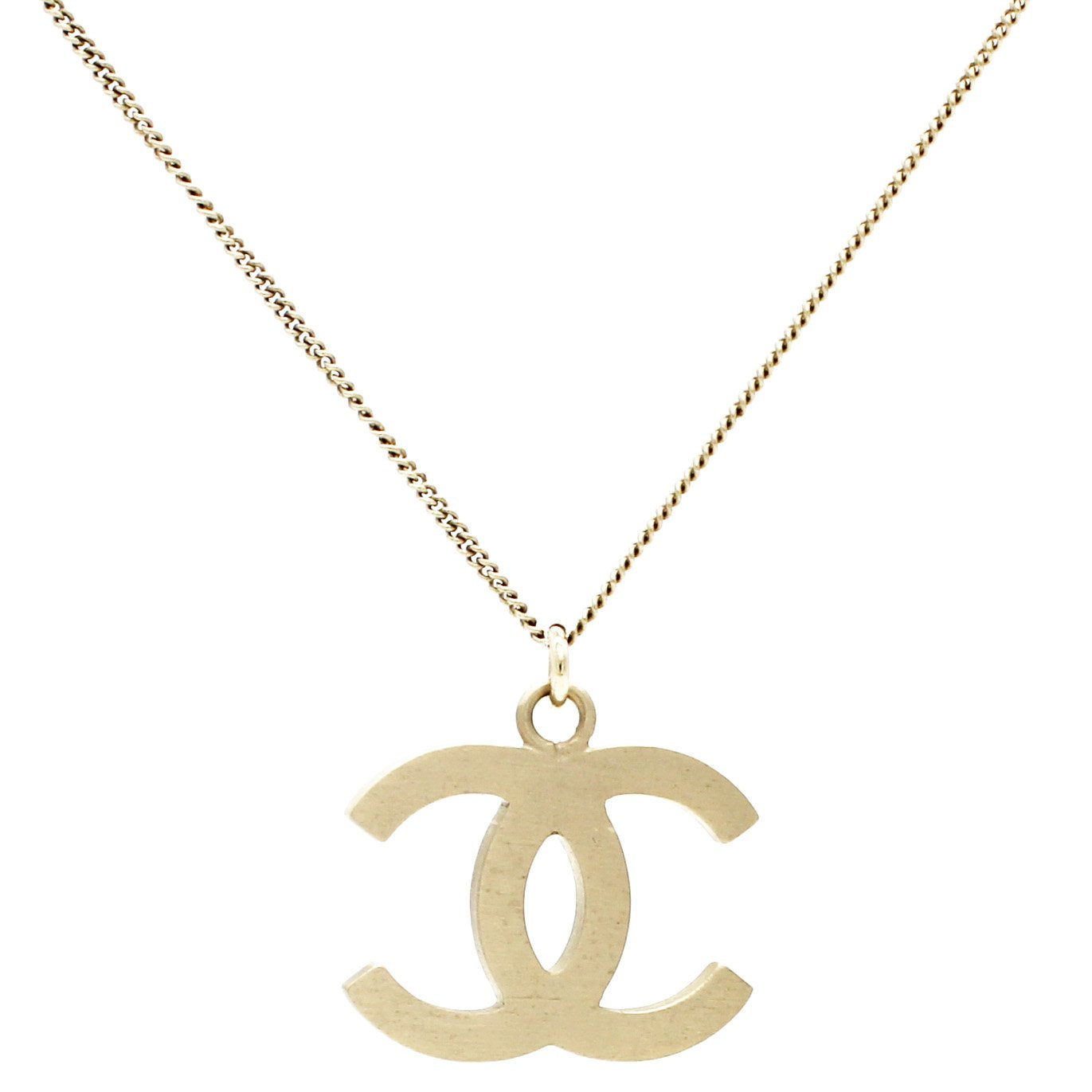 Chanel Vintage Chunky Gold Toned Textured CC Logo Pendant Necklace at  1stDibs  chanel gold necklace gold necklace chanel chanel necklace cc