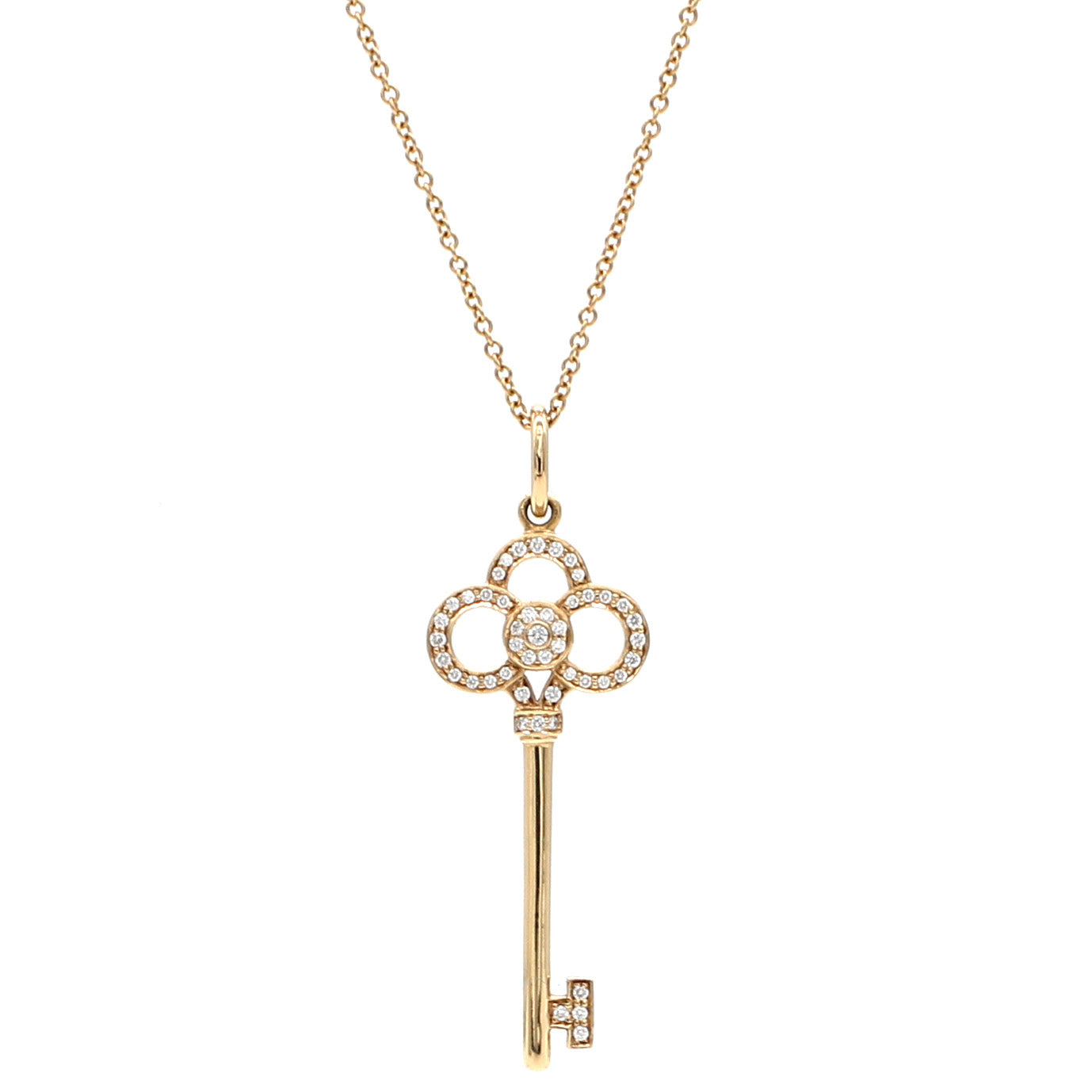 tiffany crown key necklace