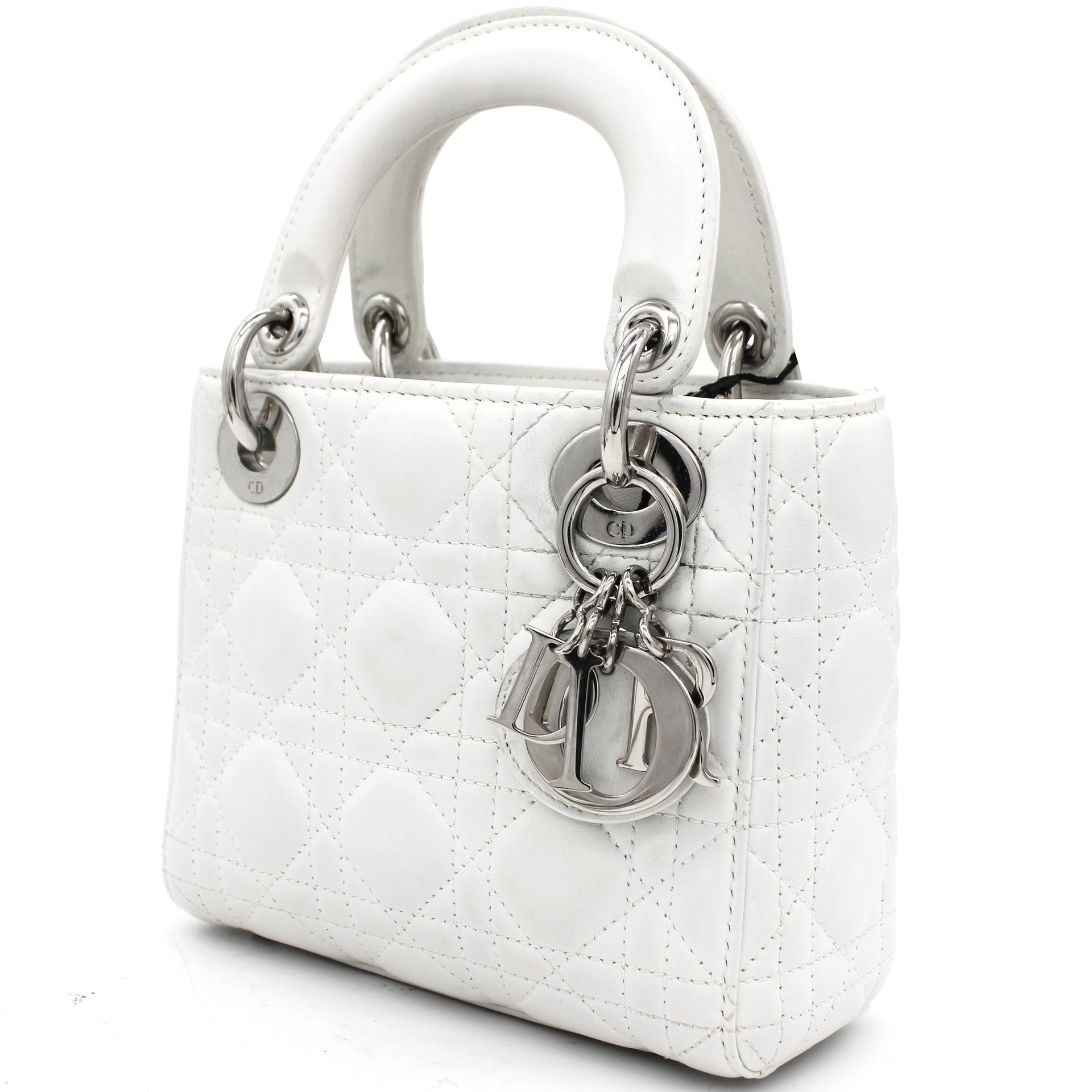 MINI LADY DIOR BAG Latte Cannage Lambskin  Hàng hiệu 11 HVip