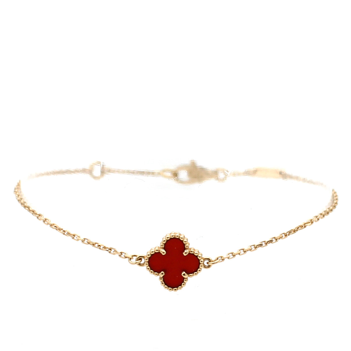 van cleef alhambra bracelet red