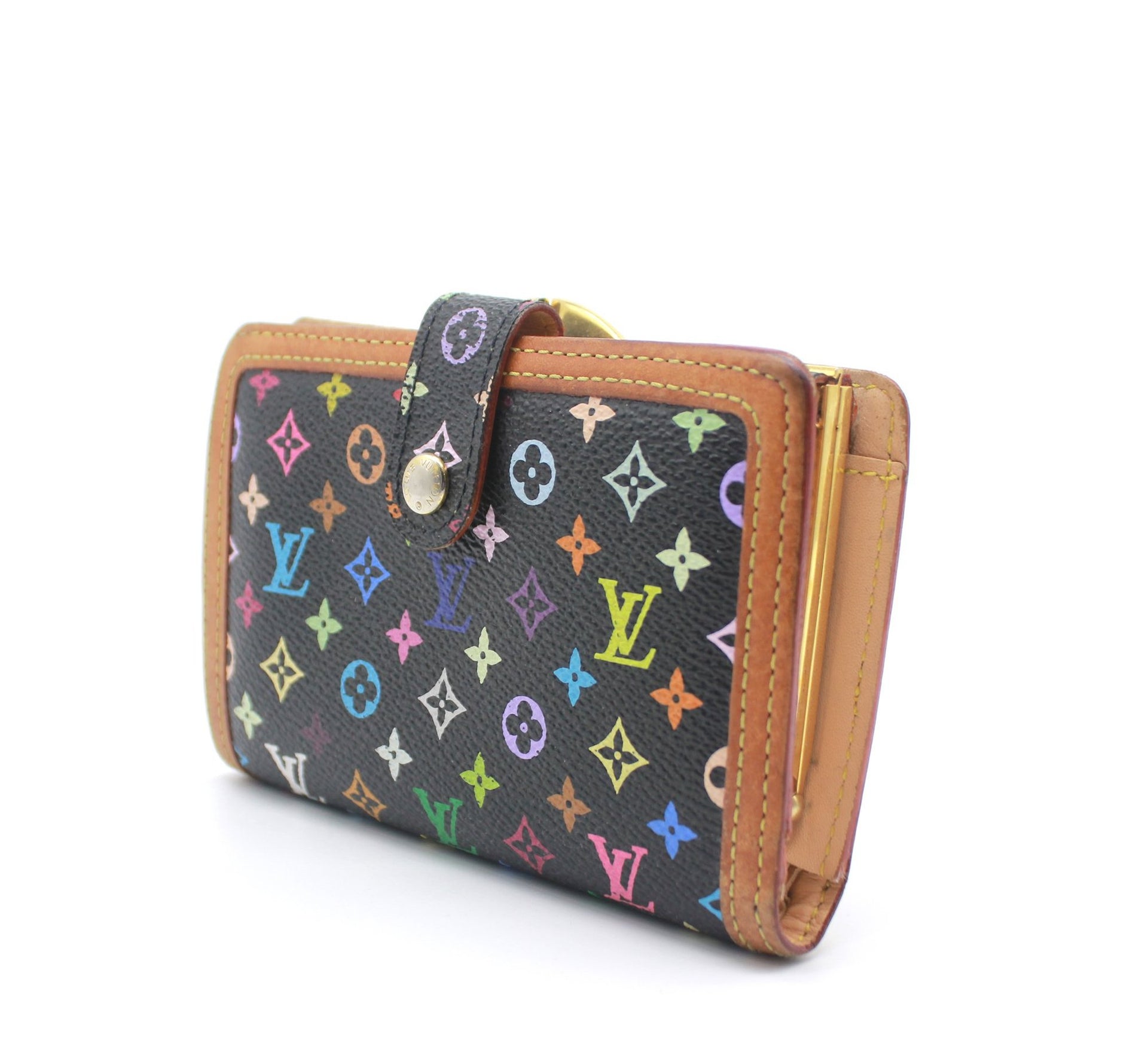 Louis Vuitton Wallet Black Monogram Multicolor – STYLISHTOP