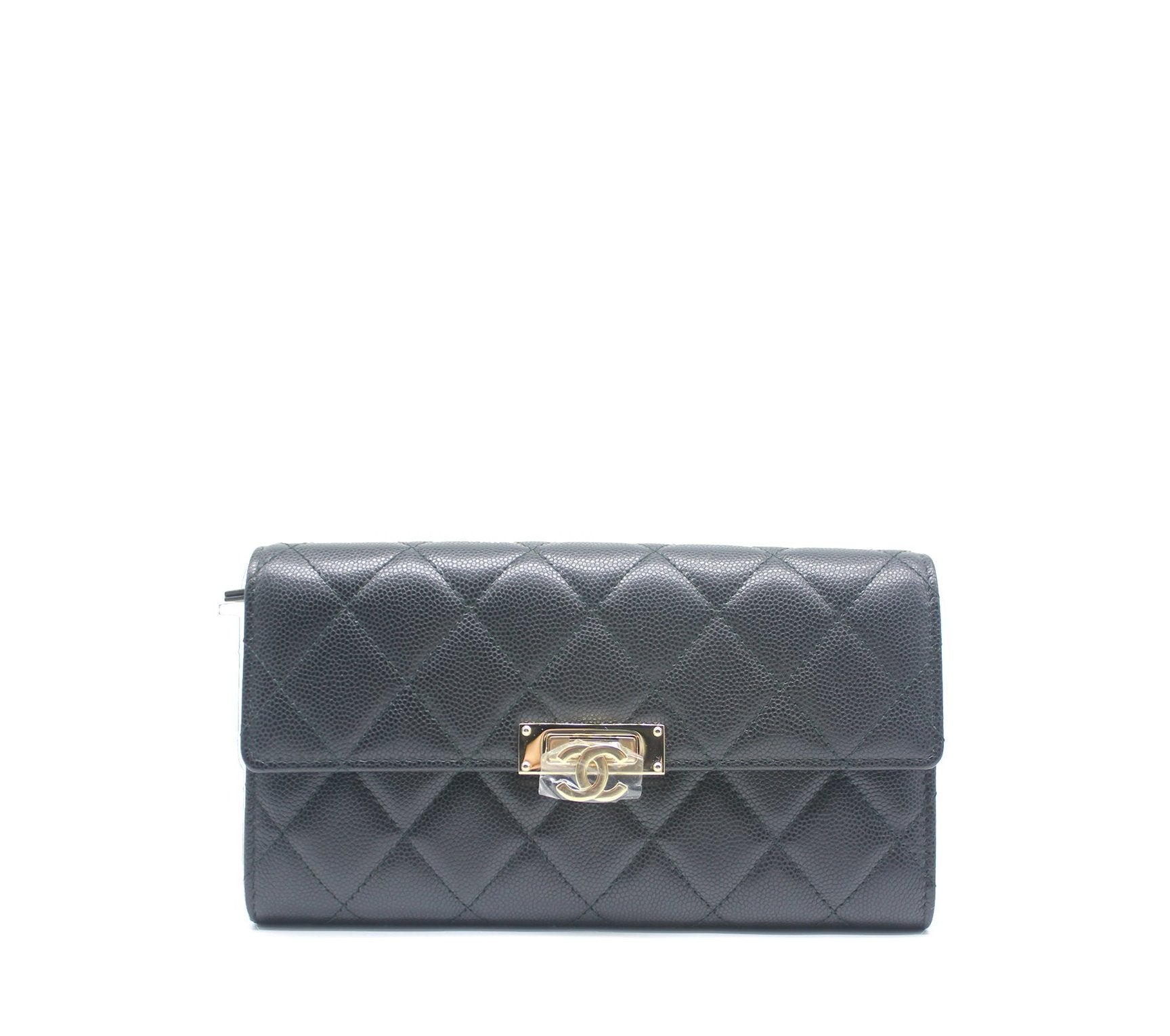 Chanel Black Caviar Mini Wallet On Chain  myGemma  SG  Item 128895