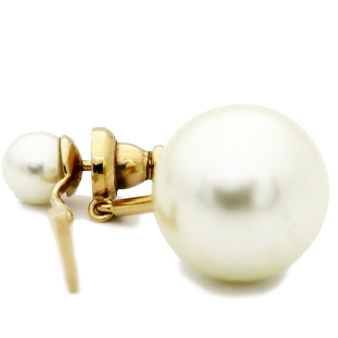 Christian Dior  Vintage silver pearl earrings  4element