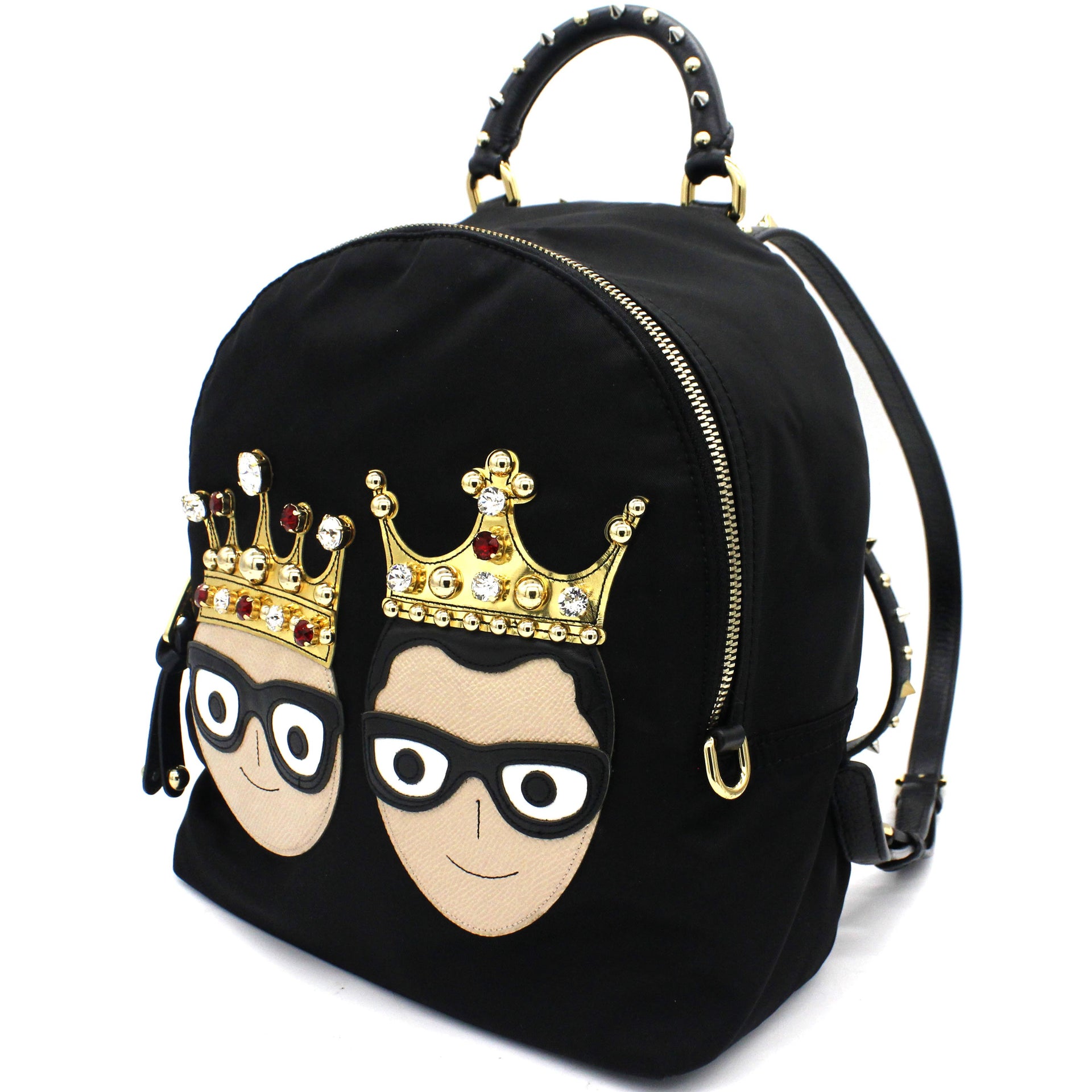 Dolce & Gabbana Vulcano Mini backpack in nylon with designers' patches –  STYLISHTOP