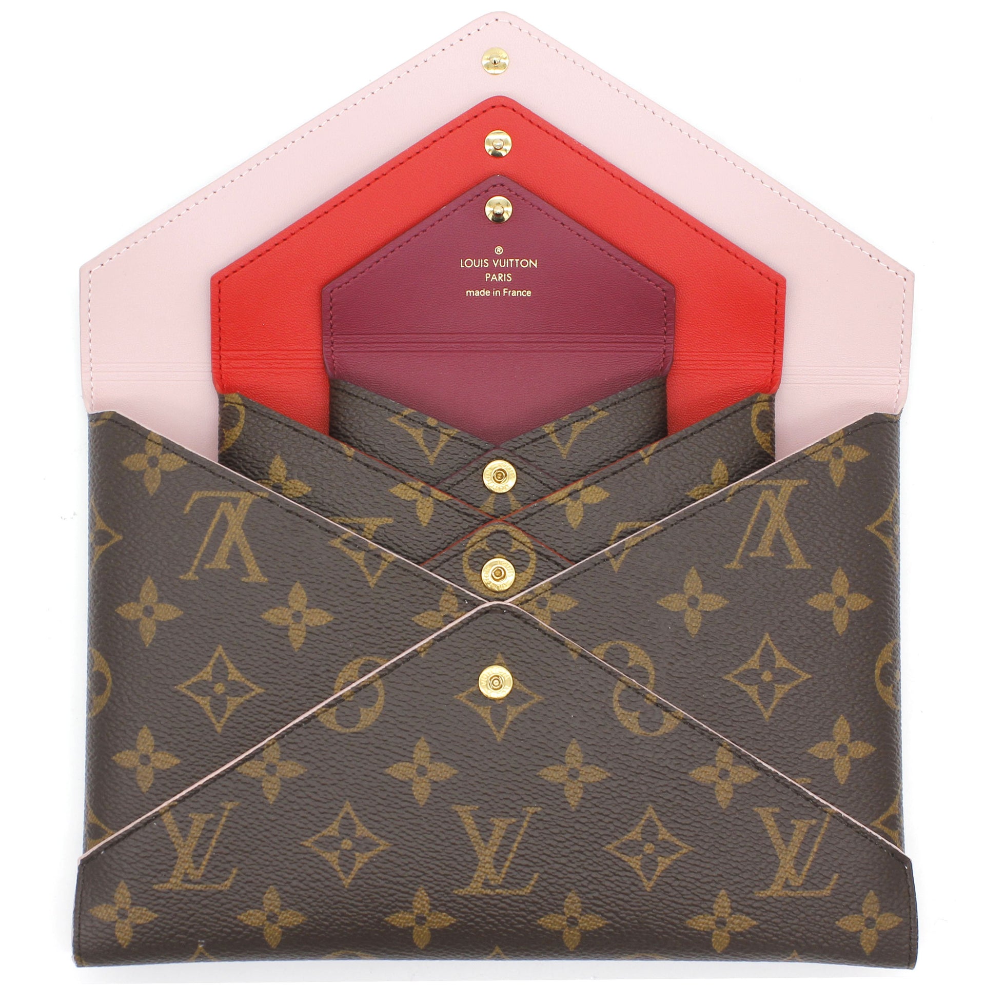 Louis Vuitton Red Monogram Vernis Leather Zippy Wallet – STYLISHTOP