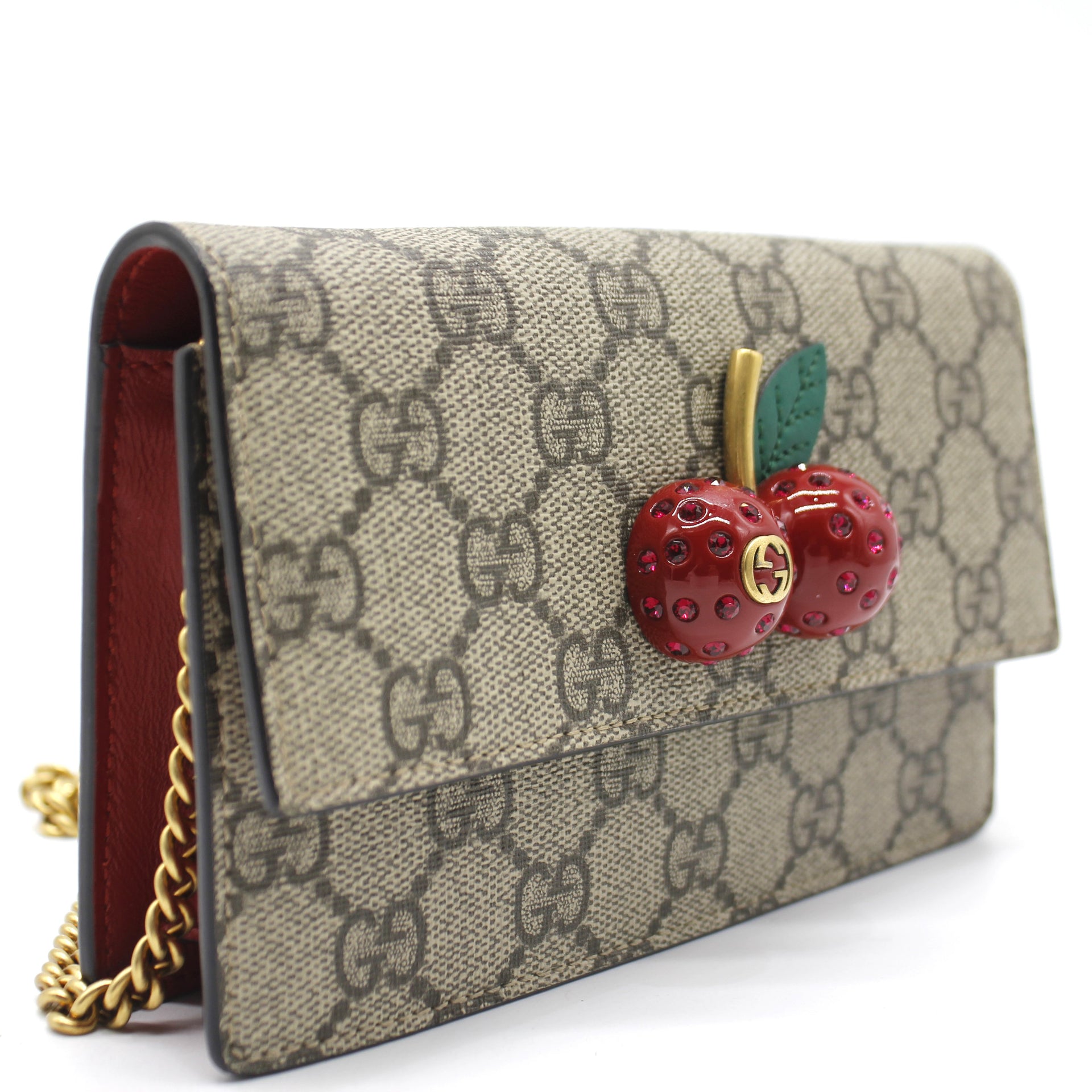 gucci bag with cherries