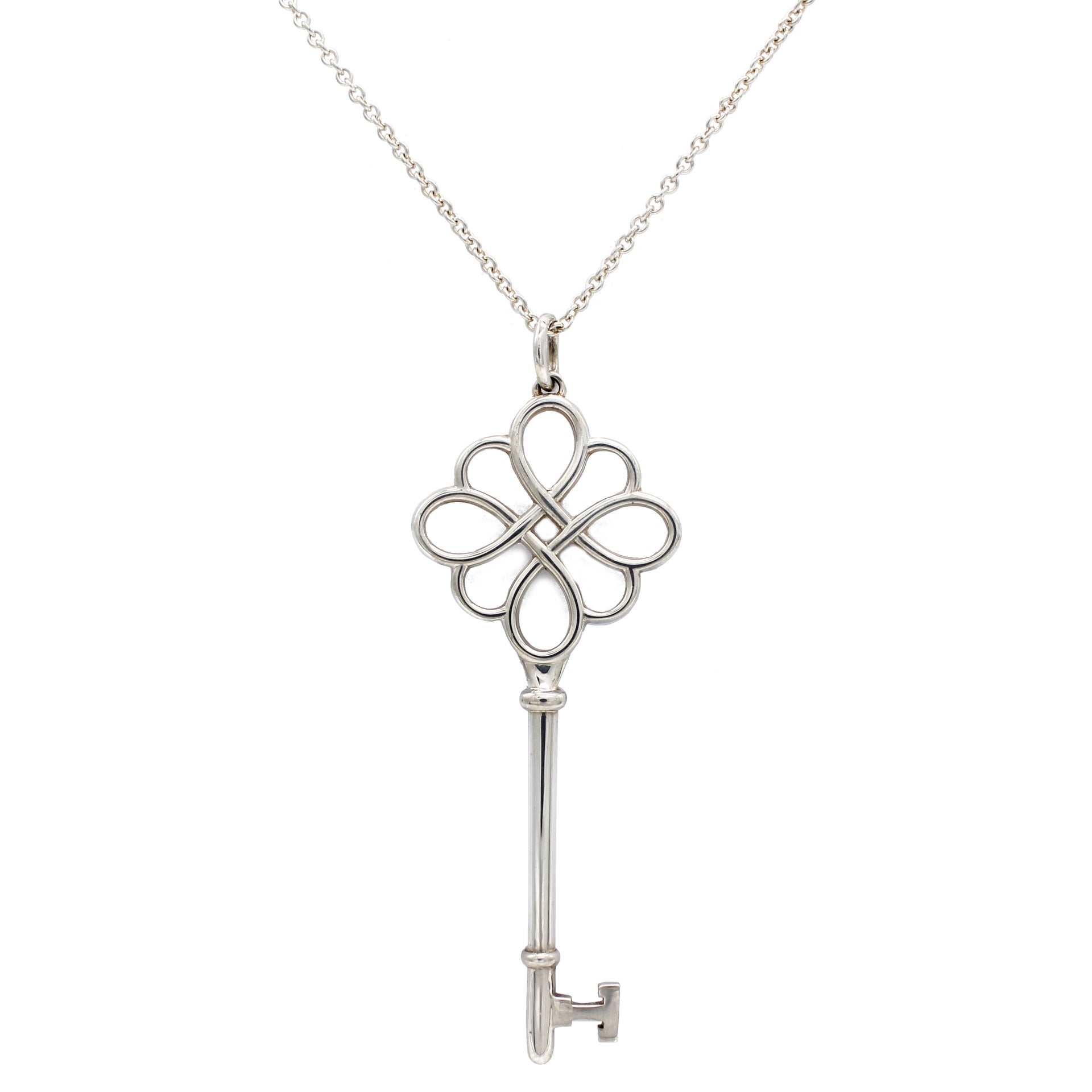 tiffany open knot key pendant