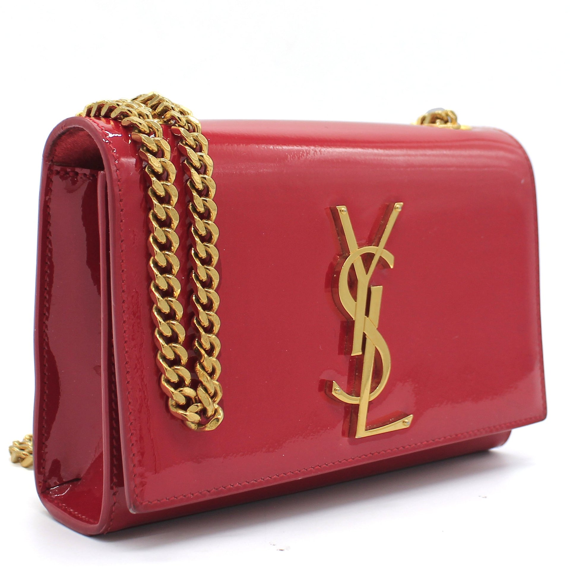 Small Kate Bag in Red Patent Leather
