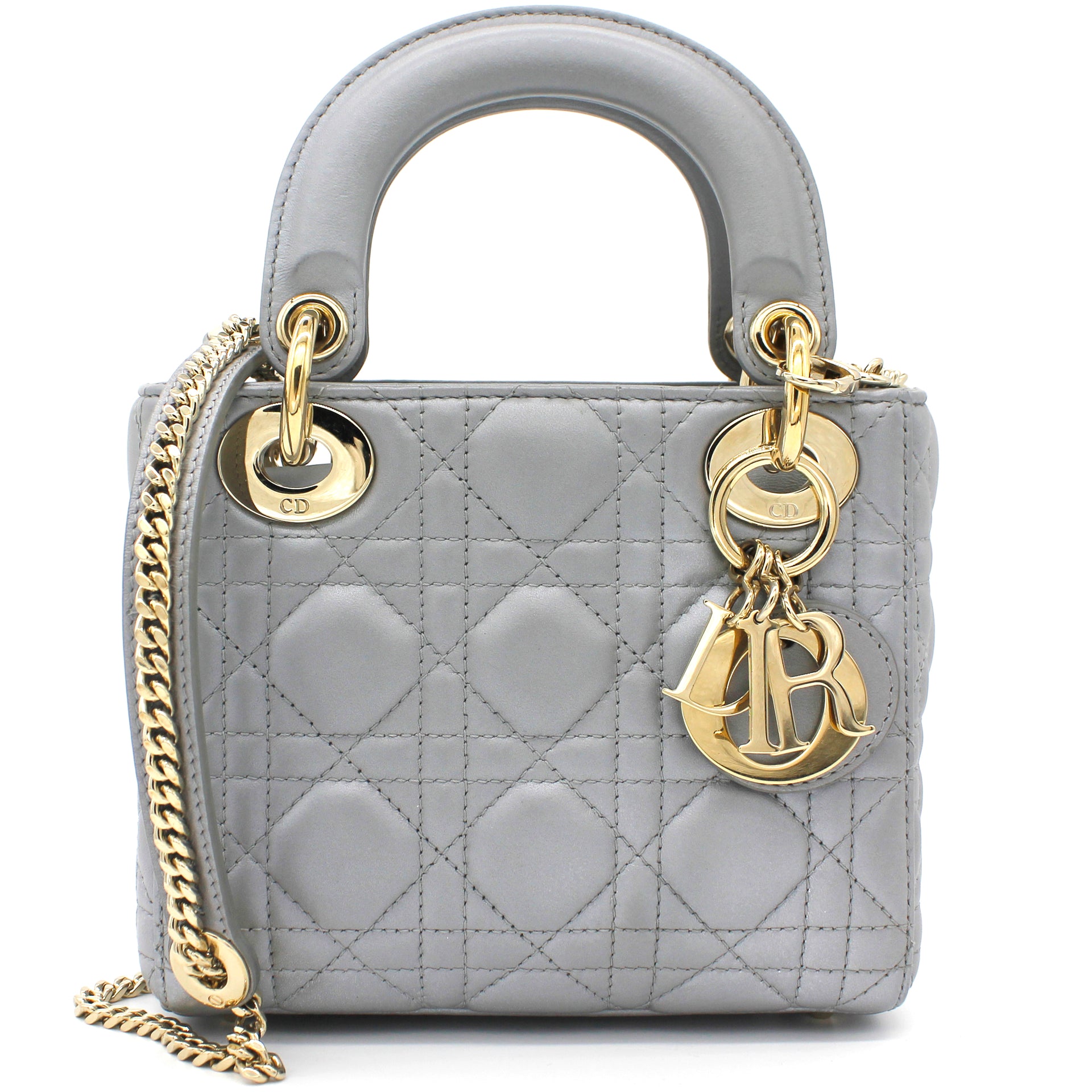 grey mini lady dior