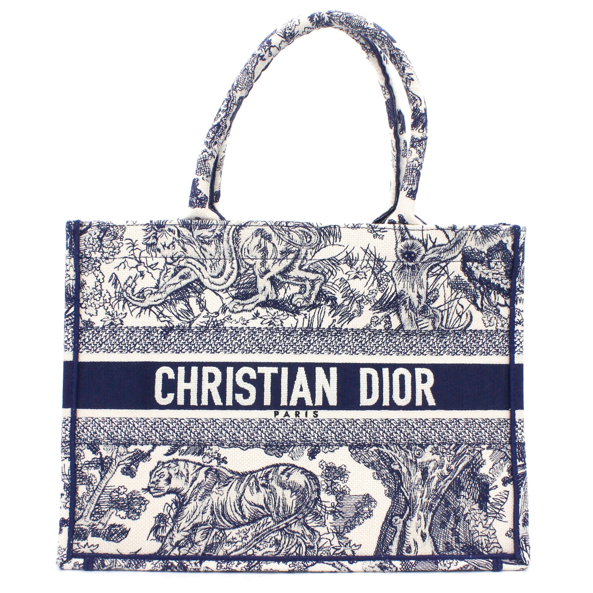 Mini Dior Book Tote Blue Toile de Jouy Embroidery 225 x 15 x 6 cm  DIOR